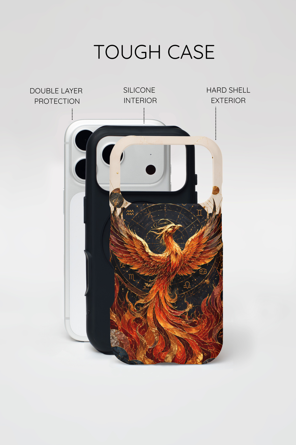 Phoenix iPhone Case | Celestial Fire Bird Case