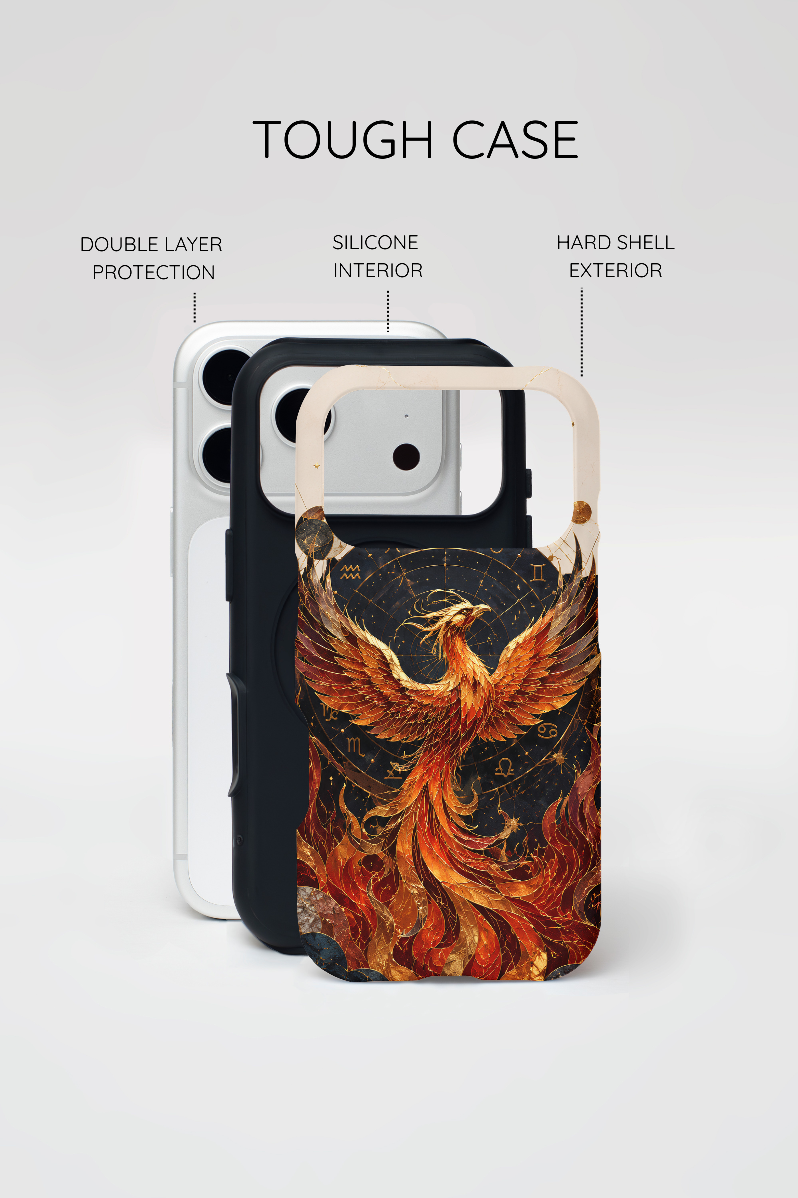 Phoenix iPhone Case | Celestial Fire Bird Case