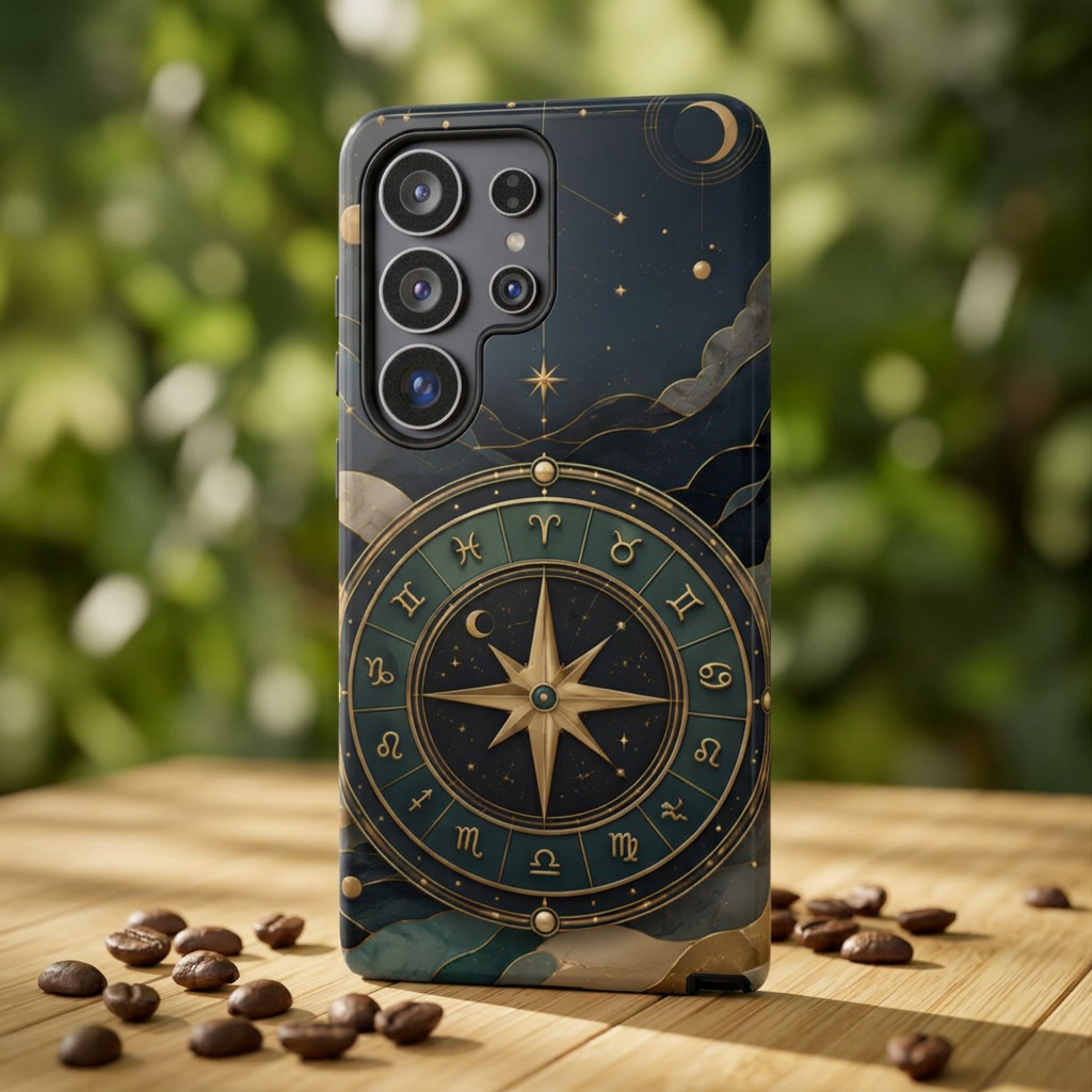 Celestial Samsung Galaxy Compass Phone Case | Zodiac Phone Case