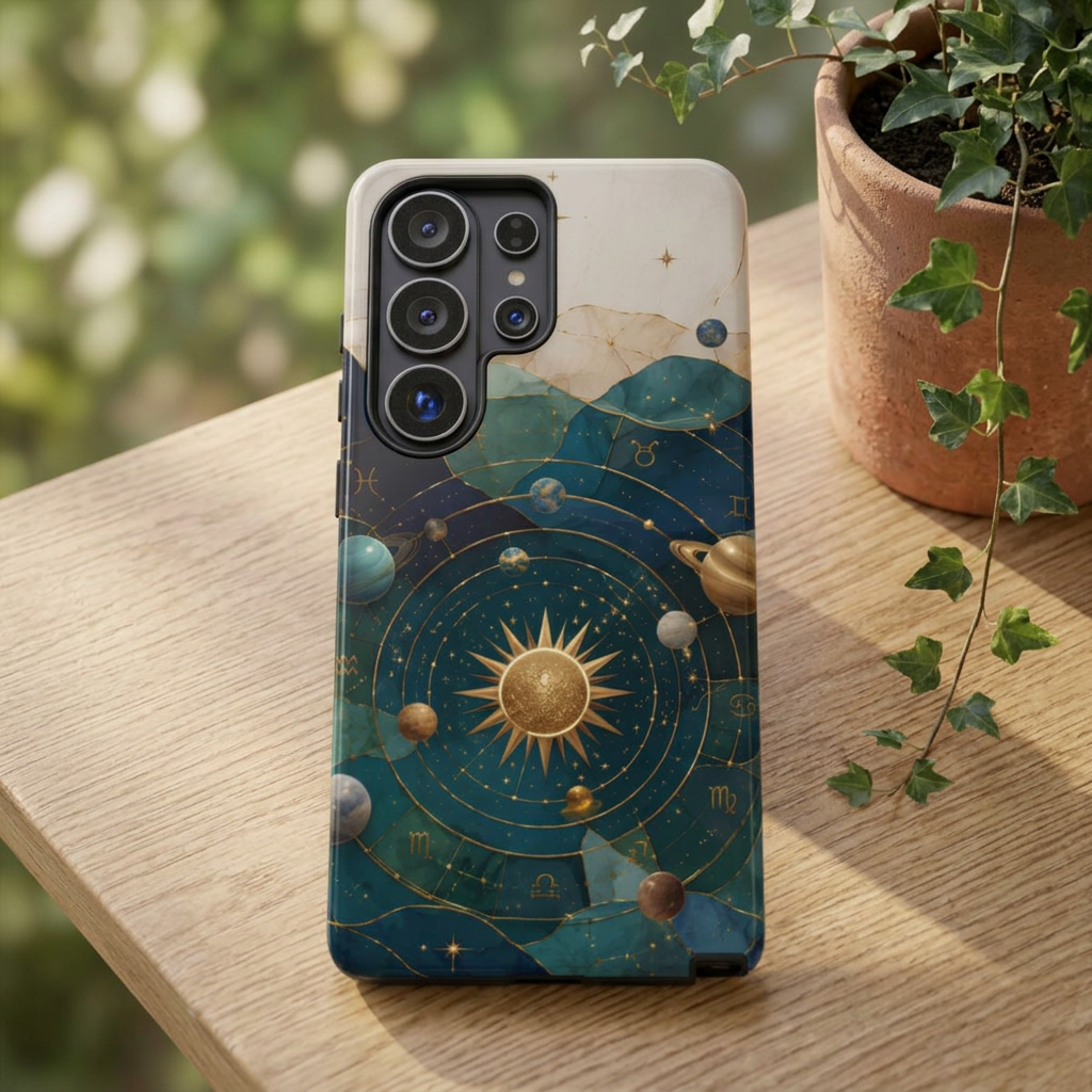Celestial Sun Samsung Galaxy Phone Case | Zodiac Phone Case