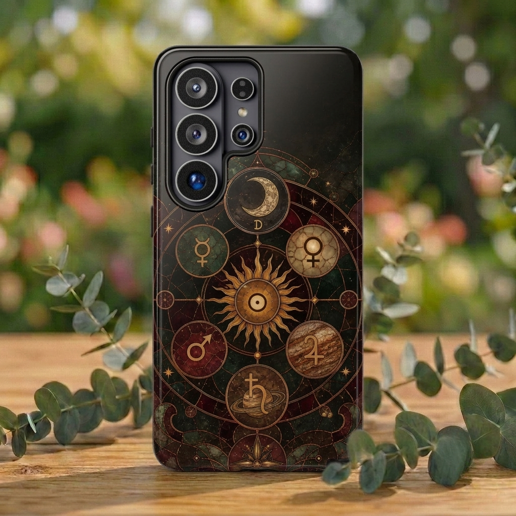 Antique Astrology Google Pixel Phone Case | Celestial Chart Phone Case