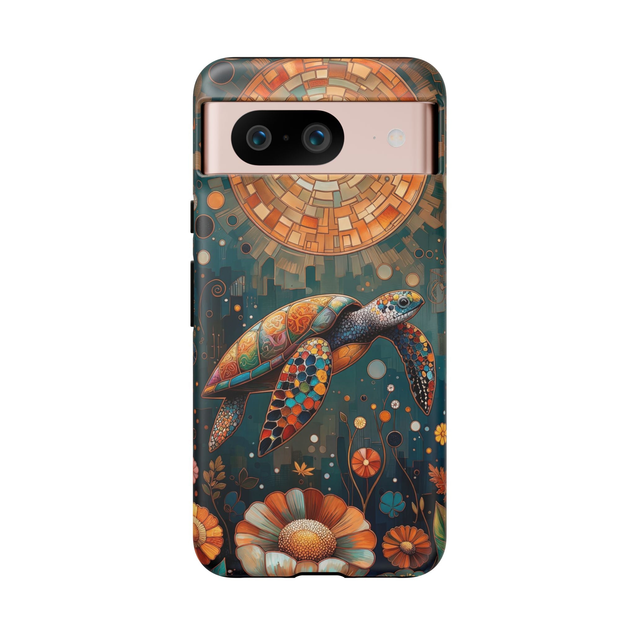 Sea Turtle Google Pixel Case | Artistic Floral Ocean Design