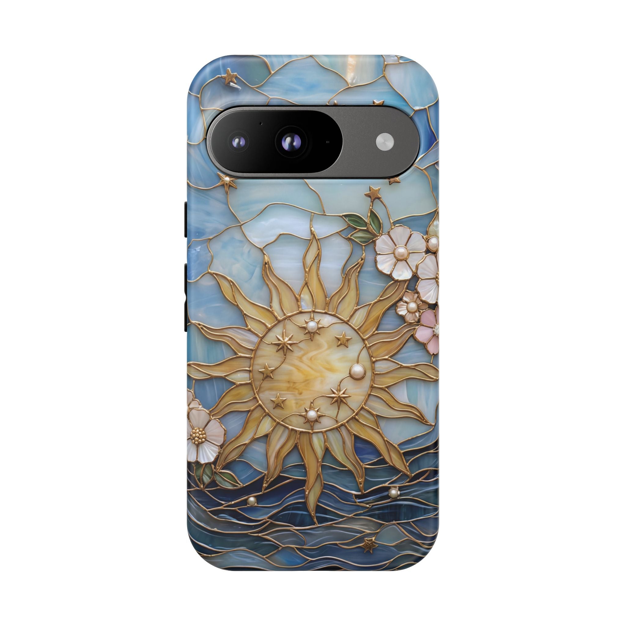 Stained Glass Floral Sun & Sea Tough Google Pixel Case