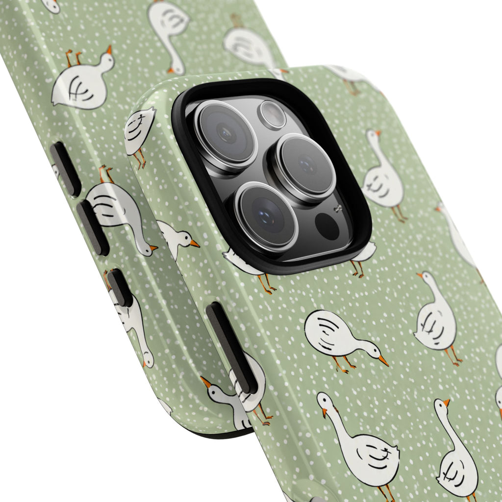 Goose iPhone Case | Cute White Goose Pattern Cover
