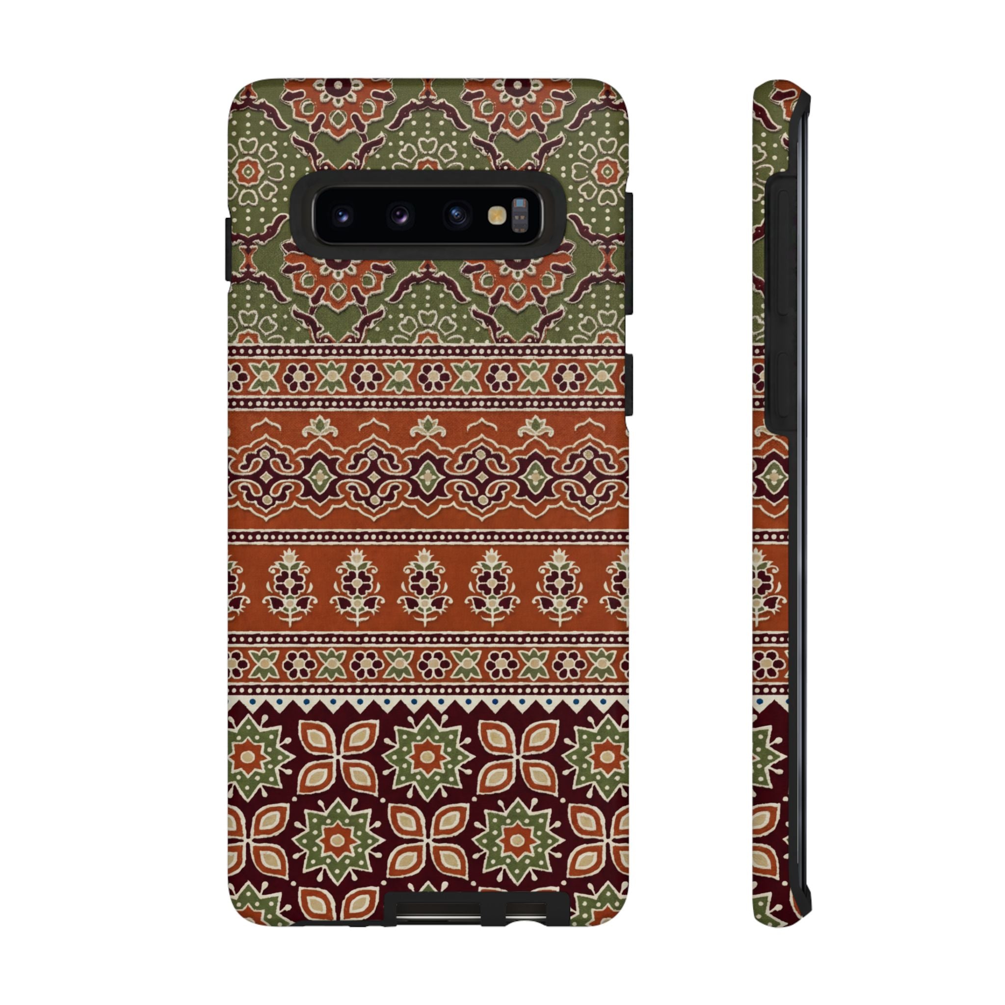 Batik Floral Protective Samsung Galaxy Case