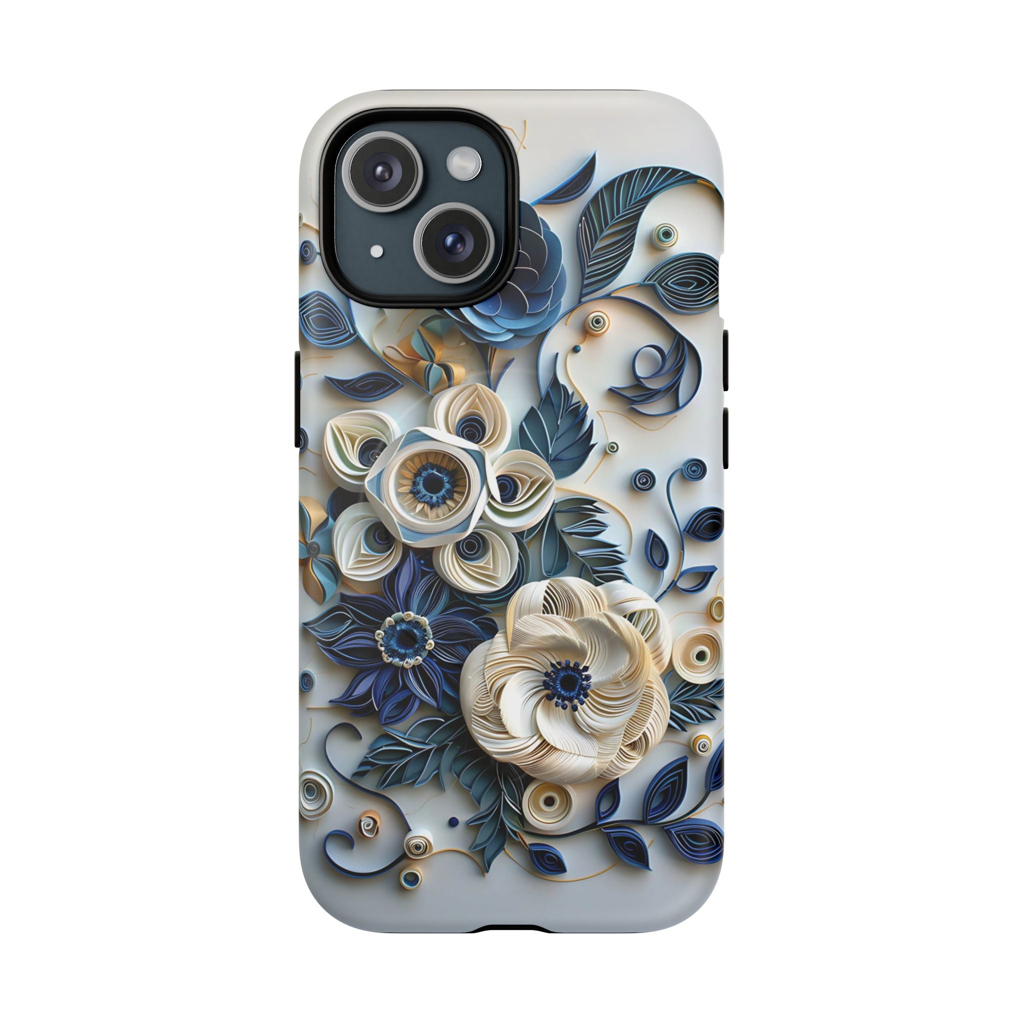 Floral Quilled Art Tough MagSafe Phone Case