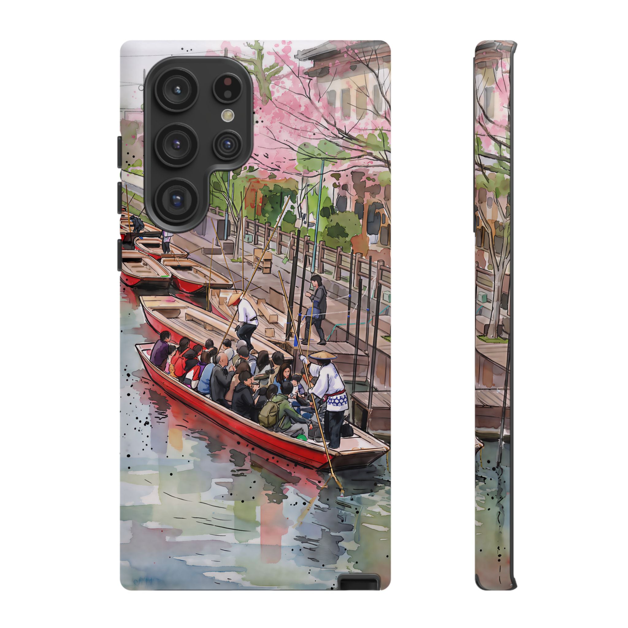 Japan Canal Boat Serenity | Art Samsung Galaxy Phone Case