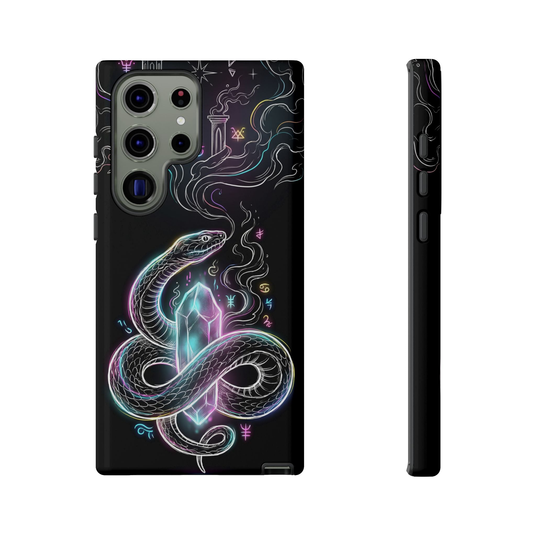 Neon Occult Mystic Snake Crystal Samsung Galaxy Phone Case