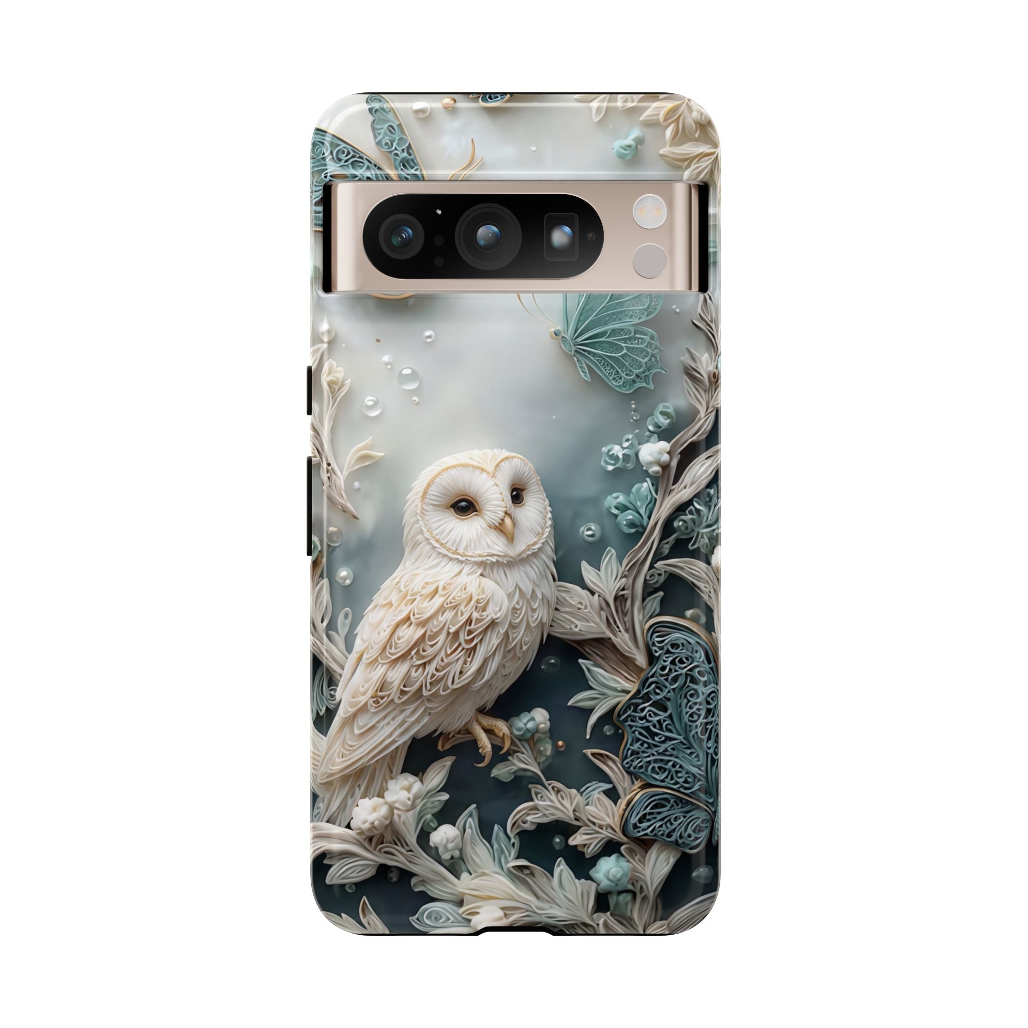 Barn Owl & Butterflies Tough Google Pixel Case