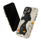 Floral Silhouette iPhone Case | Botanical Woman