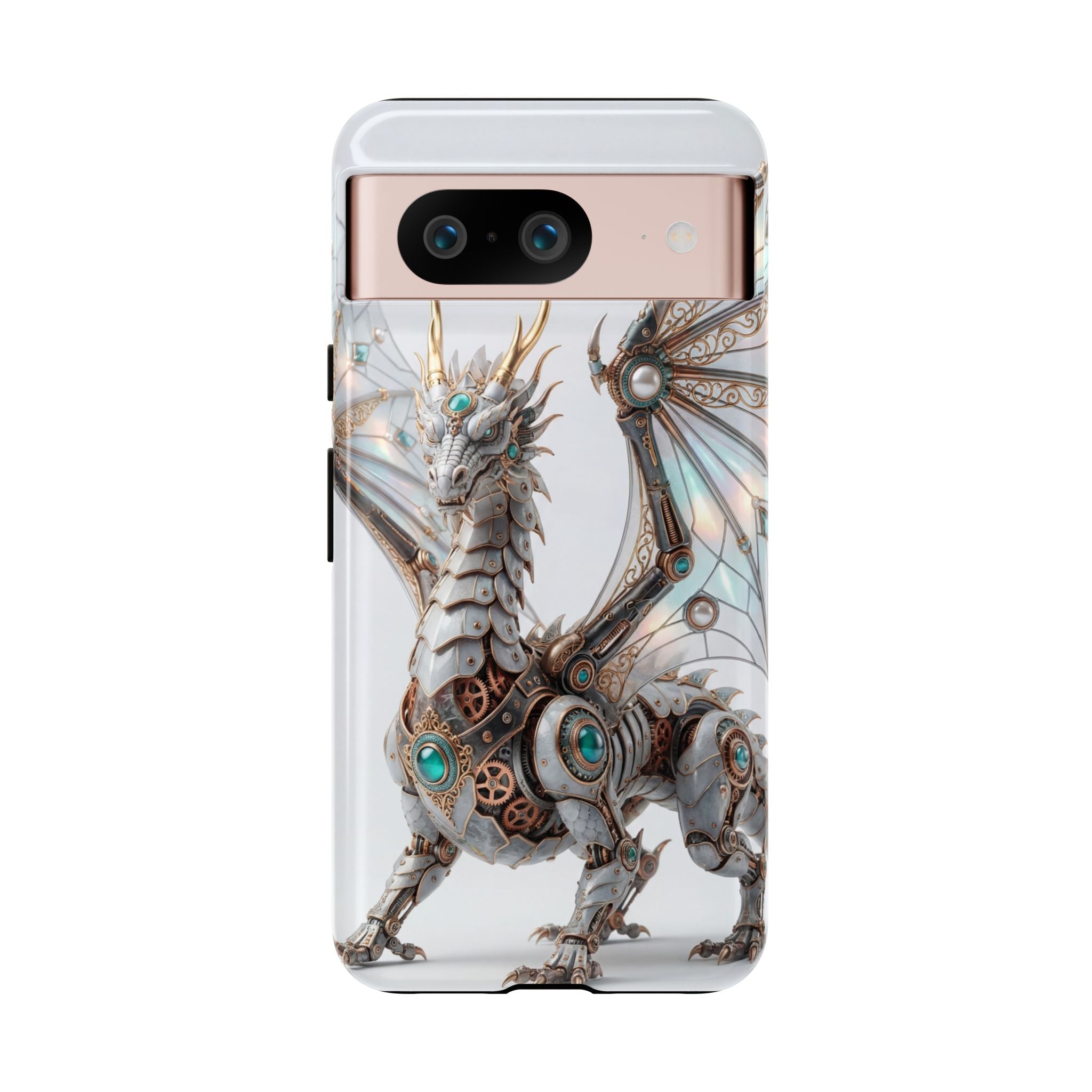 Steampunk Mechanical Dragon Google Pixel Case — Fantasy Armor Protective Cover