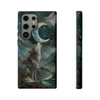 Wolf Moon Samsung Galaxy Phone Case | Celestial Wolf Phone Case