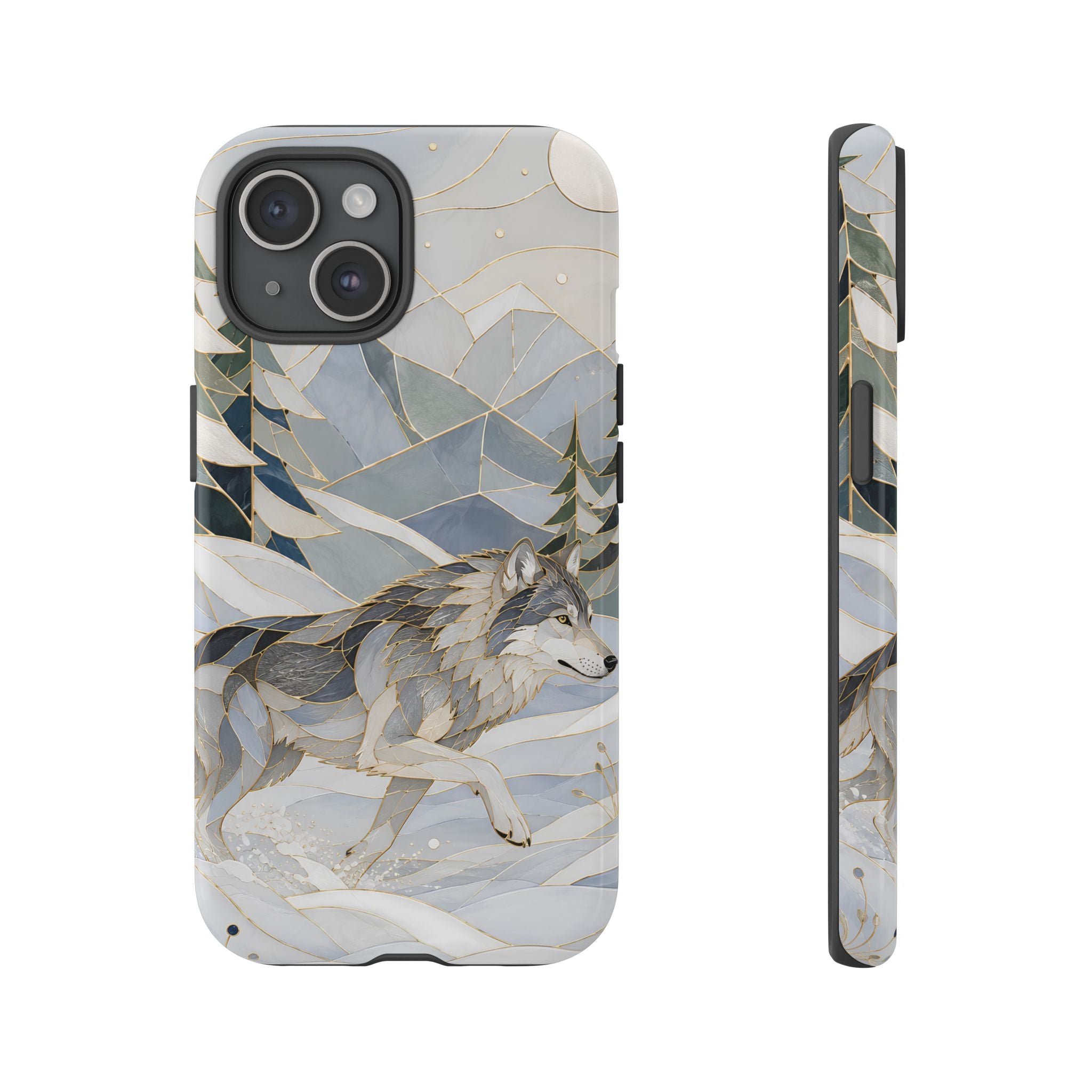 Winter Wolf iPhone Case | Mountain Forest iPhone Case