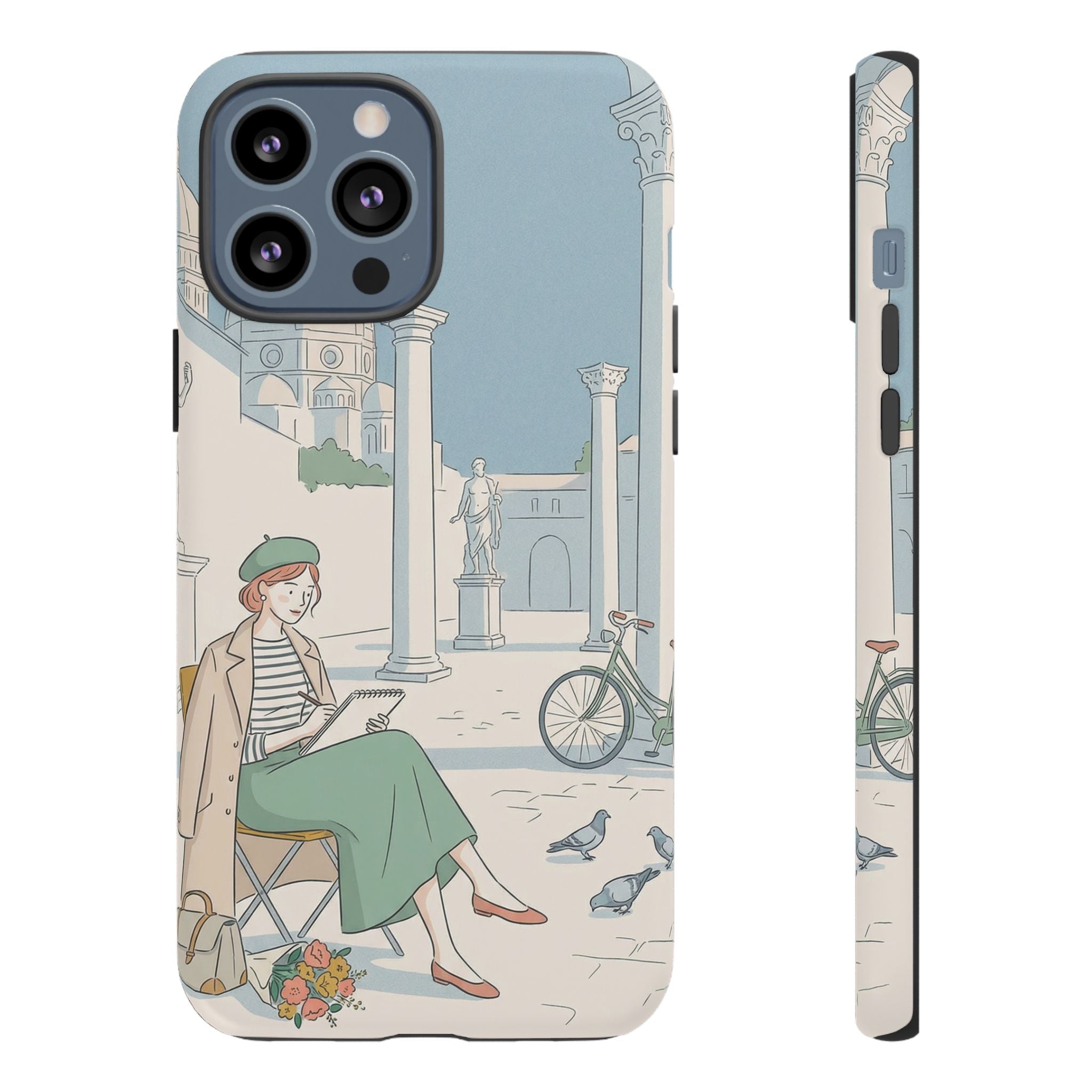 Florence Art Aesthetic iPhone Case | Renaissance Italy Travel Illustration