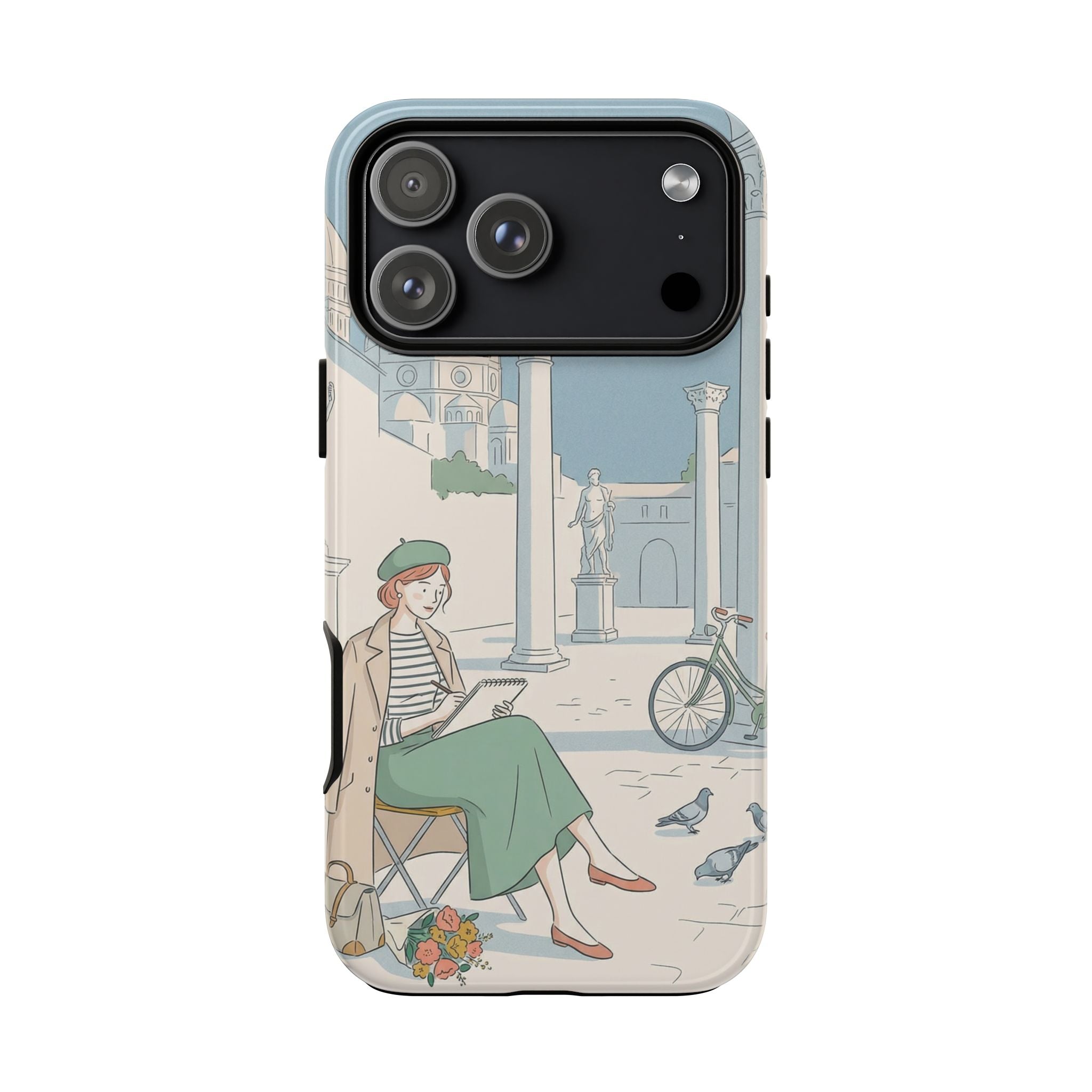 Florence Art Aesthetic iPhone Case | Renaissance Italy Travel Illustration