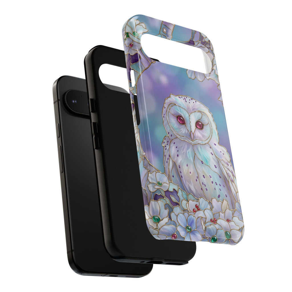 Pastel Floral  Mystical Barn Owl Google Pixel Case