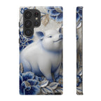Asian Zodiac Pig Samsung Galaxy Phone Case | Blue & White Porcelain Slim Protective Shockproof Case| Year of the Pig Gift