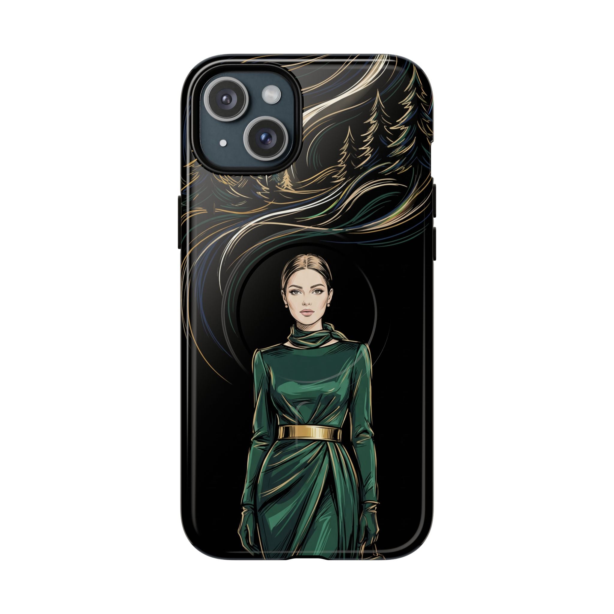 Elegant Forest Woman MagSafe iPhone Case