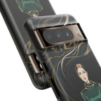 Custodia per Google Pixel Donna Elegante nella Foresta
