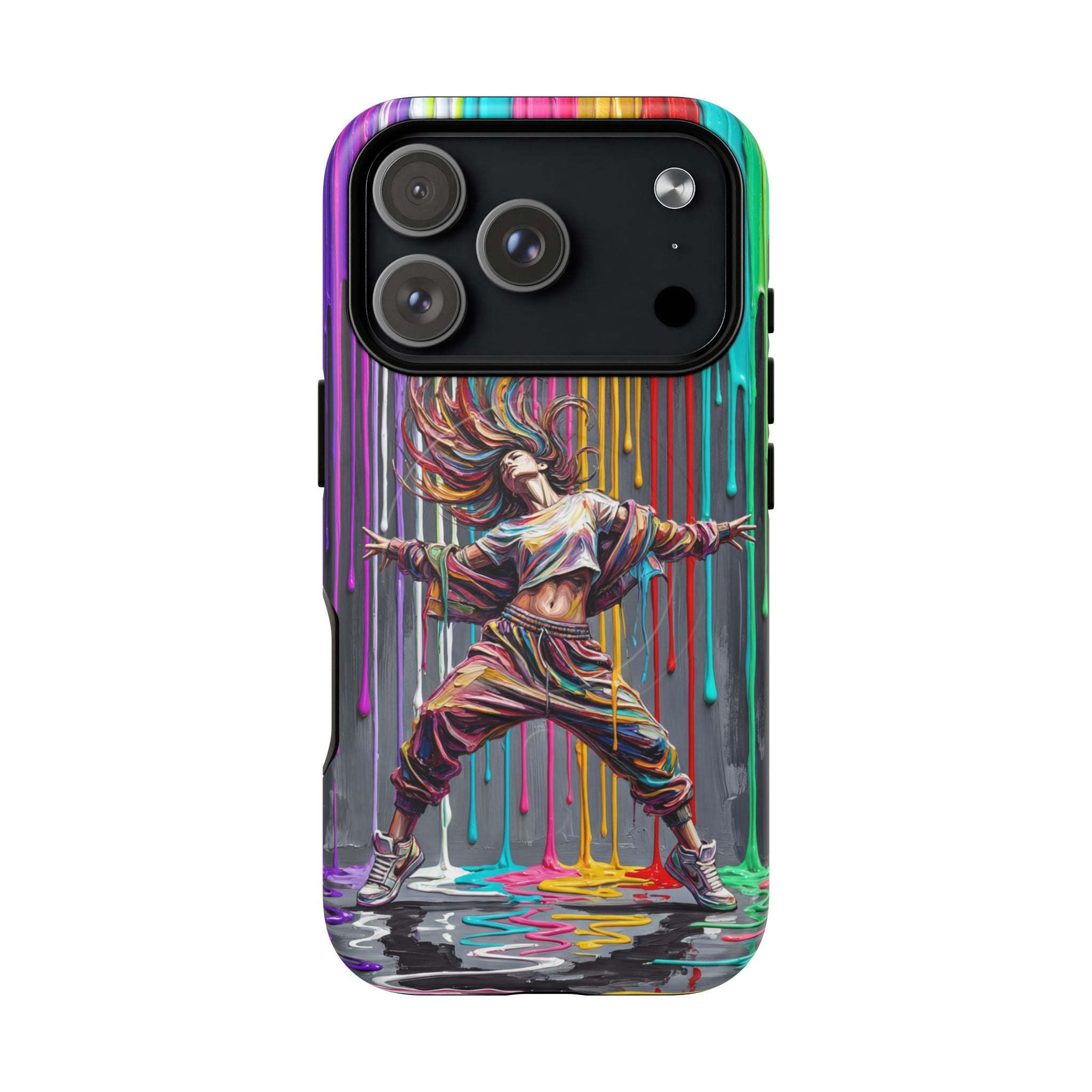 MagSafe iPhone Case | Colorful Street Dance Drip Design