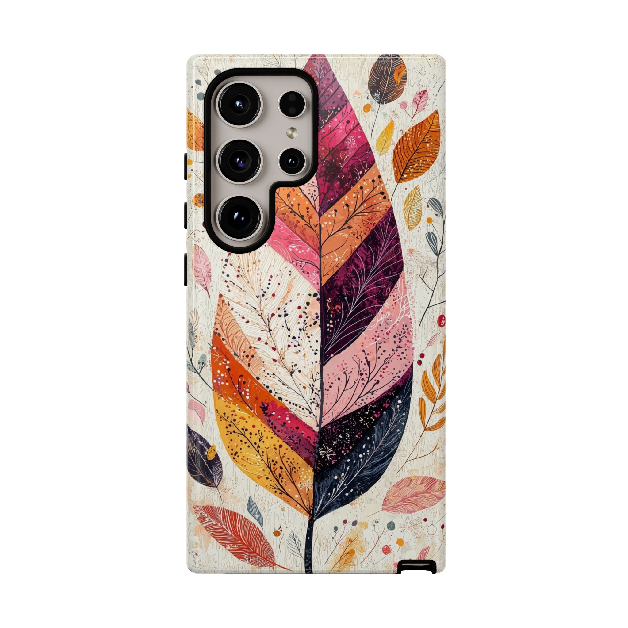 Autumn Leaf Tough Samsung Galaxy Case | Watercolour Feathered Fall Design