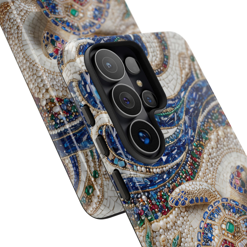 Sea Turtle Mosaic Samsung Galaxy Phone Case – Decorative Ocean Art Protective Case