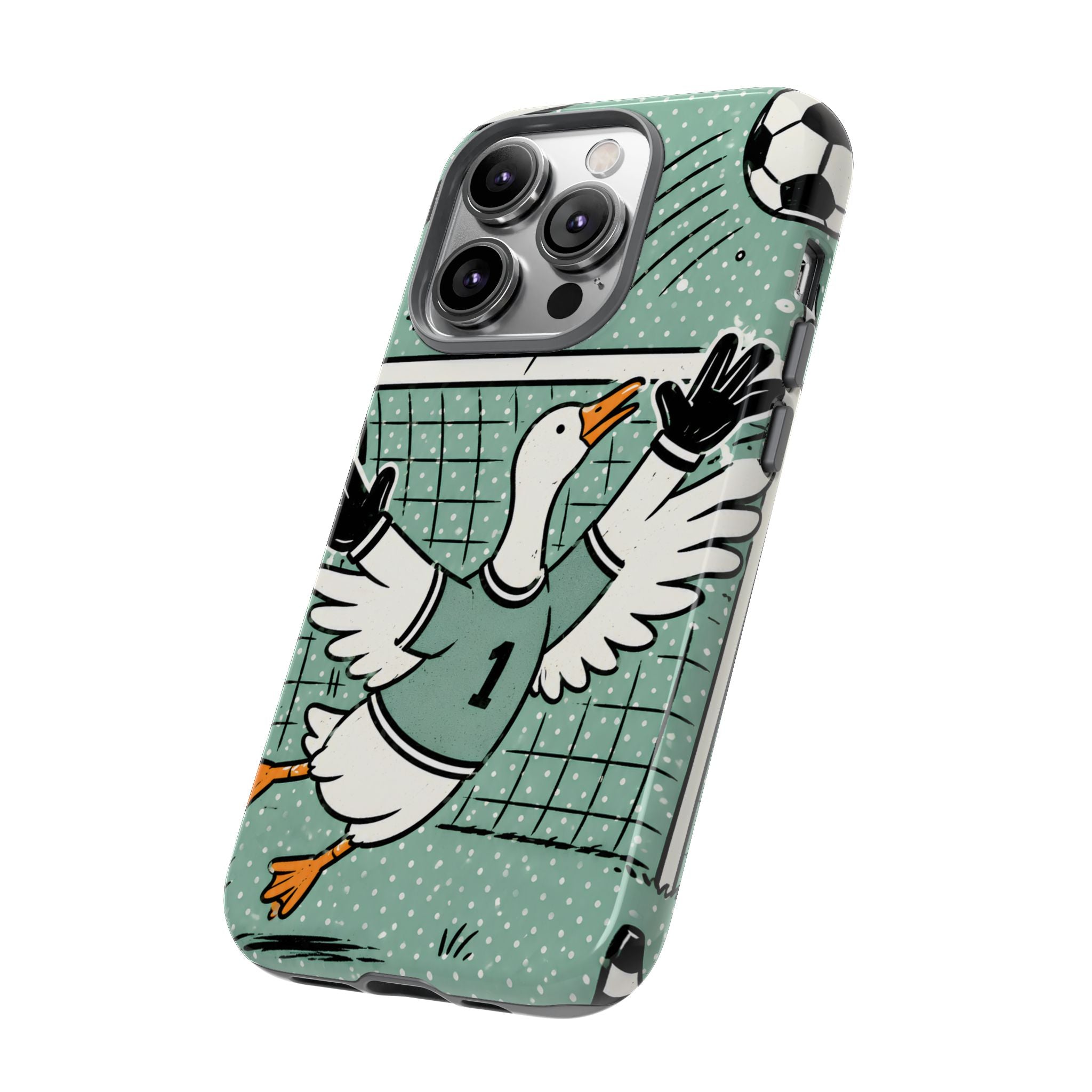 Goalkeeper Goose iPhone Case | Funny Soccer Bird Cover