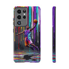 Color Splash Basketball Samsung Galaxy Phone Case | Vibrant Drip Dunk Design