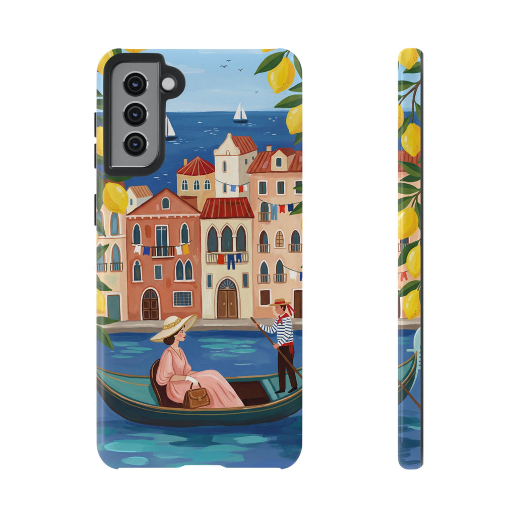 Venetian Gondola Samsung Galaxy Phone Case | Lemon Coast Waterfront Travel