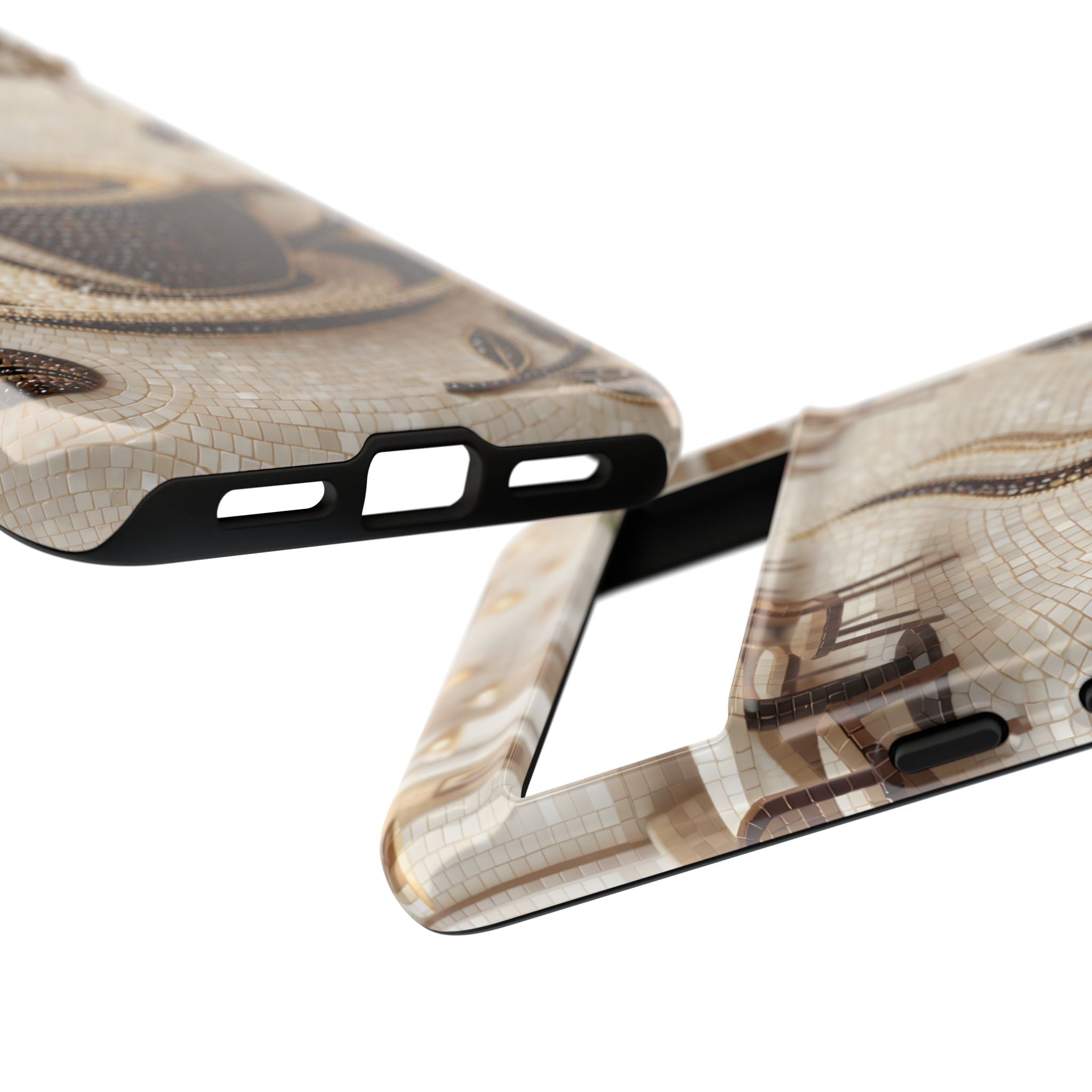 Coffee Mosaic Google Pixel Phone Case - Steaming Cup Cafe Design