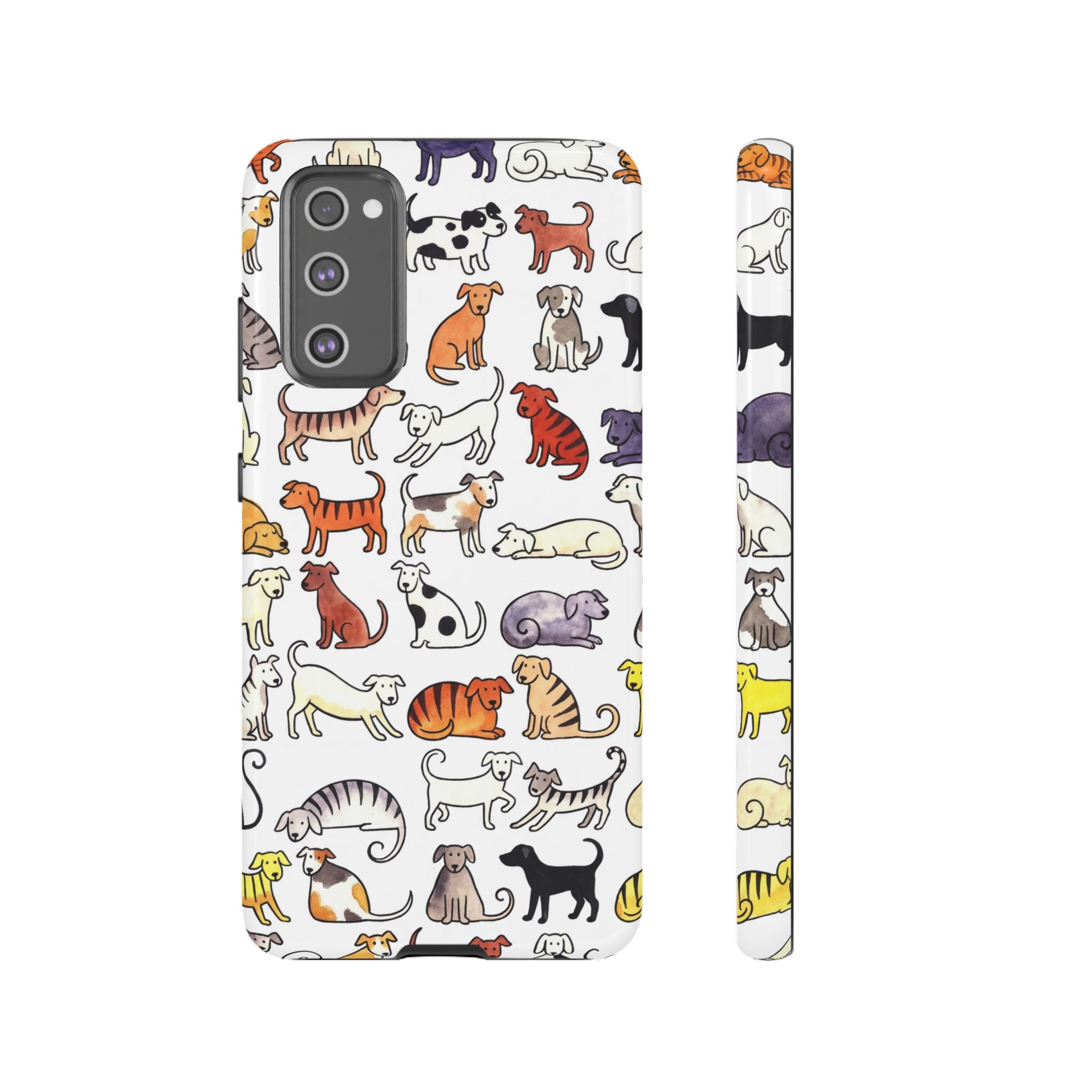Dog Pattern Samsung Galaxy Case | Cute Colourful Dogs