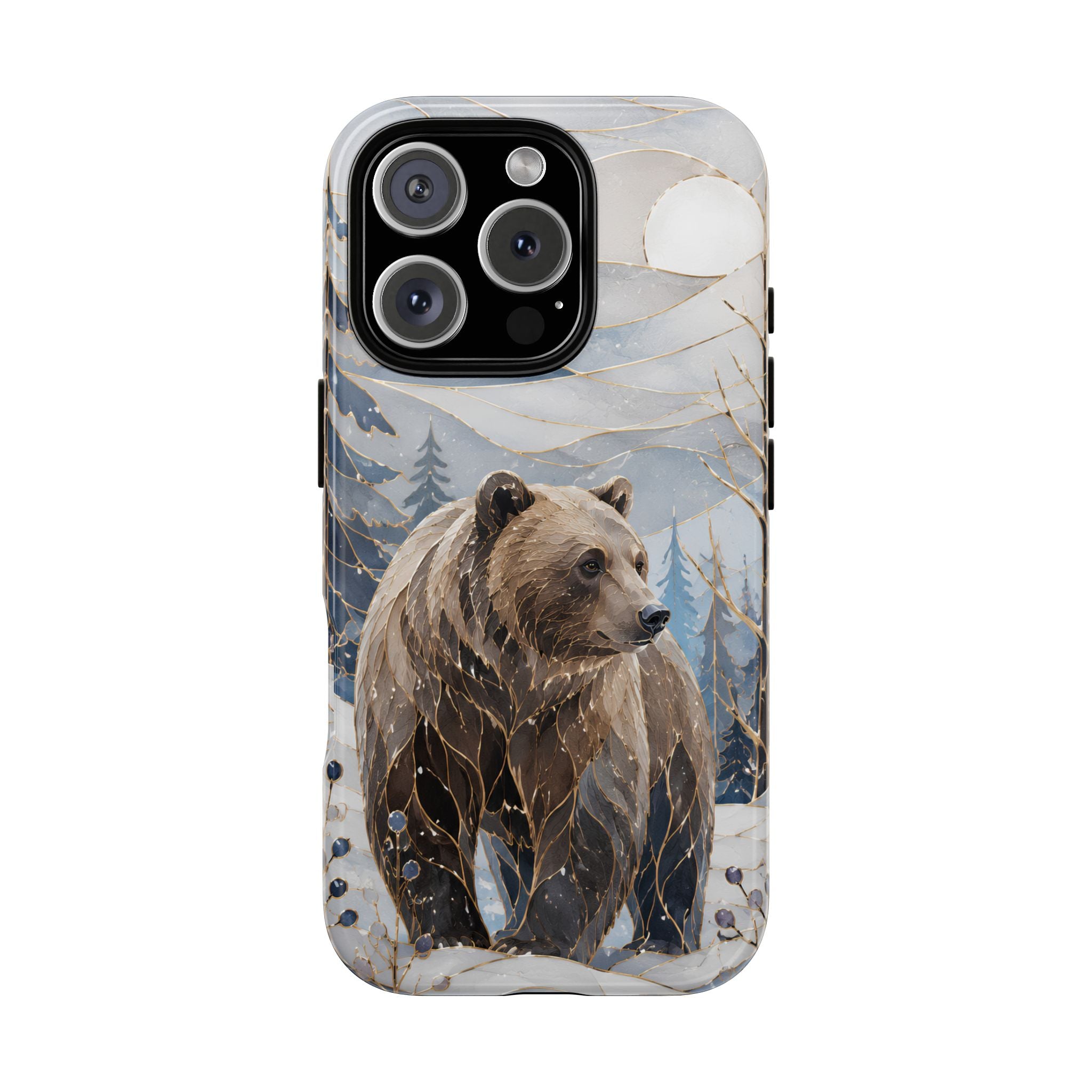 Grizzly Bear iPhone Case | Winter Wildlife iPhone Case