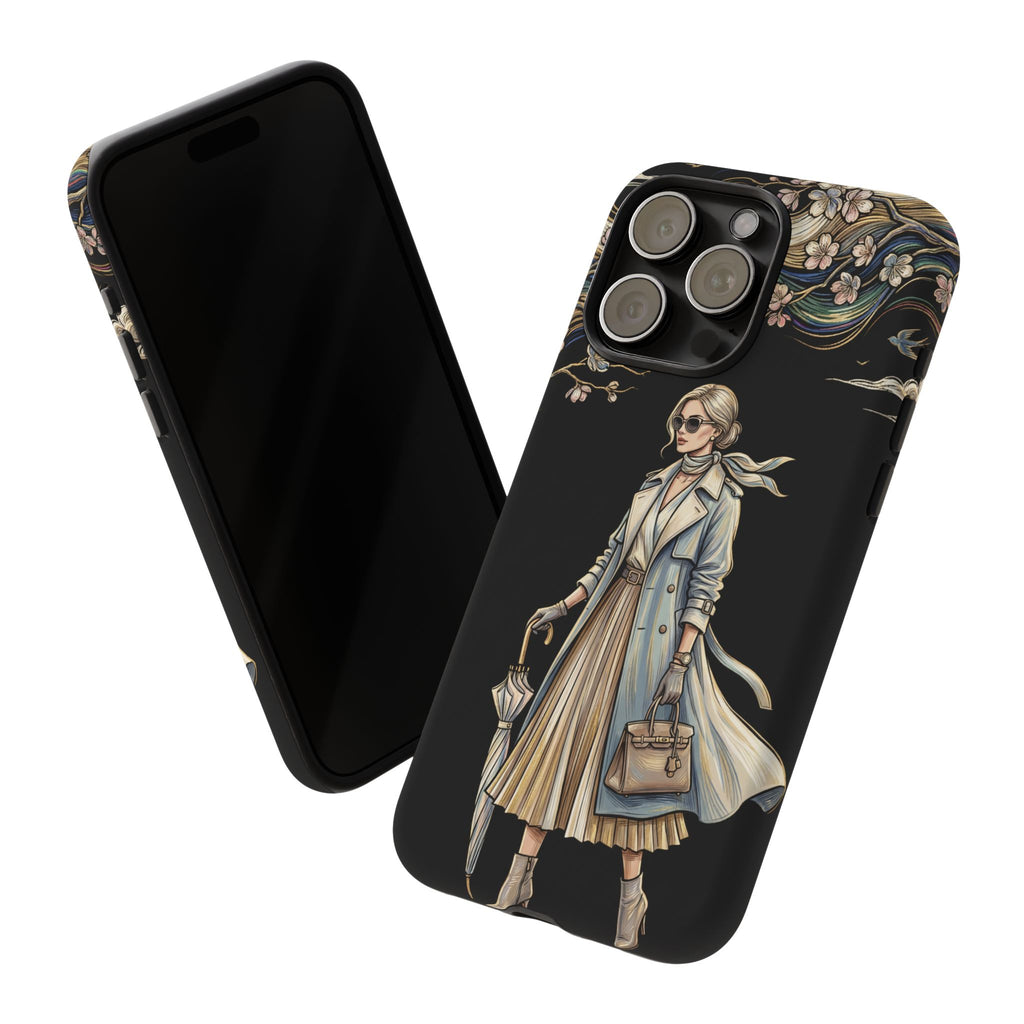 Vintage Chic iPhone Case | Stylish Woman Illustration