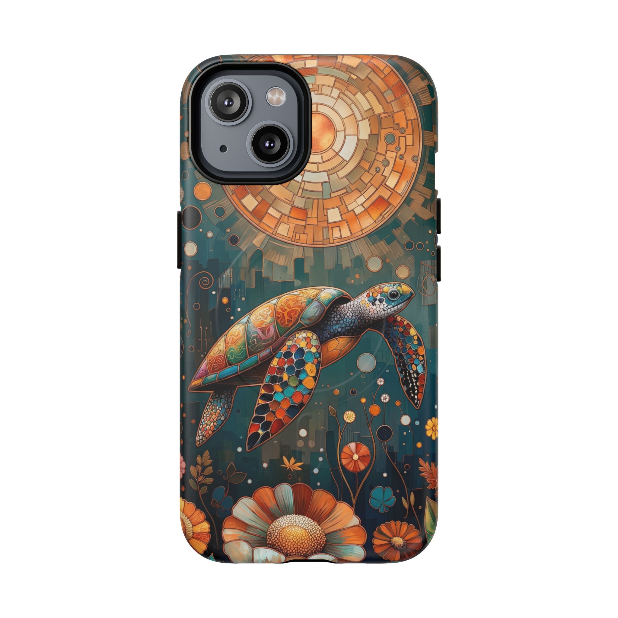 Custodia MagSafe per iPhone a forma di tartaruga marina