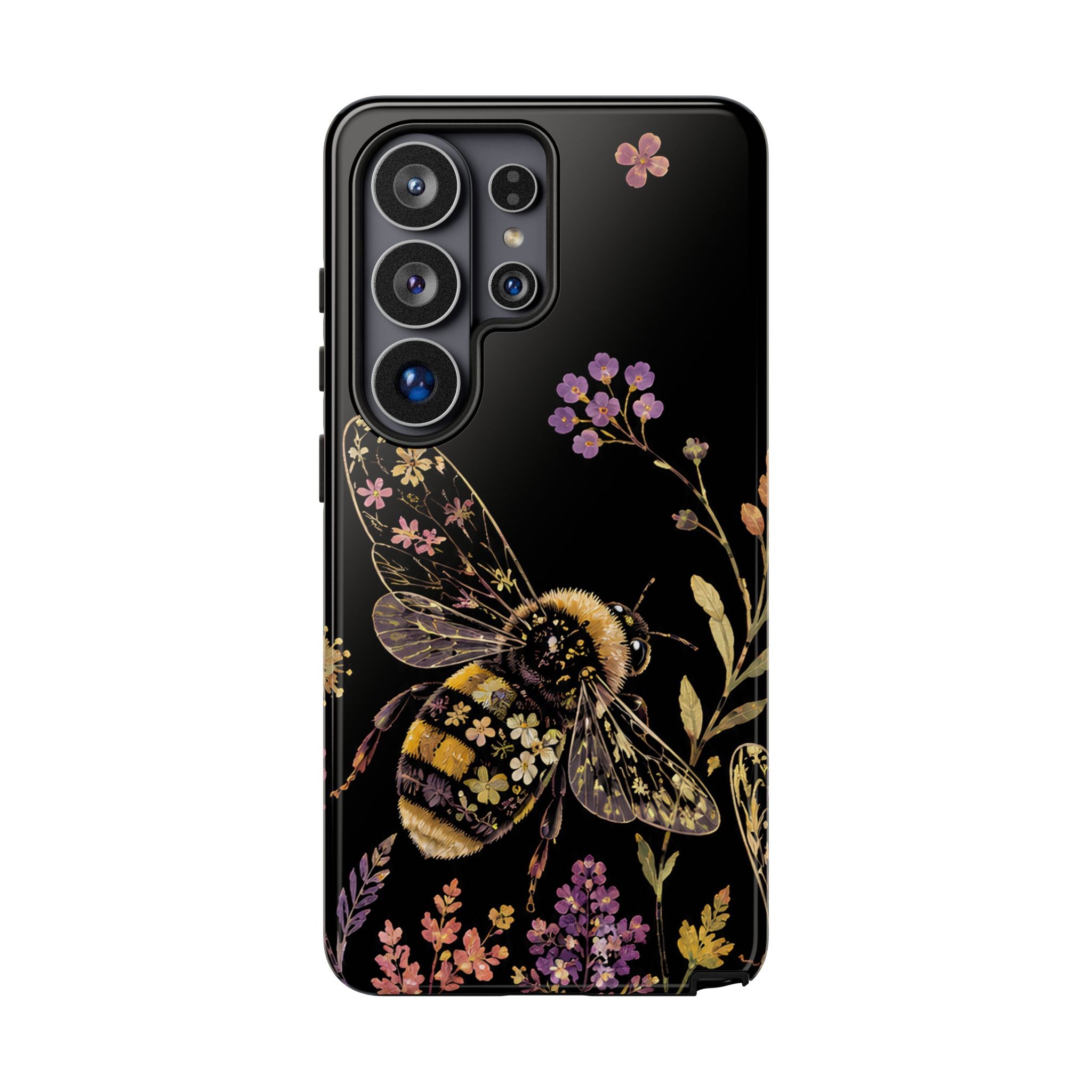 Vintage Bee Floral Samsung Galaxy Phone Case