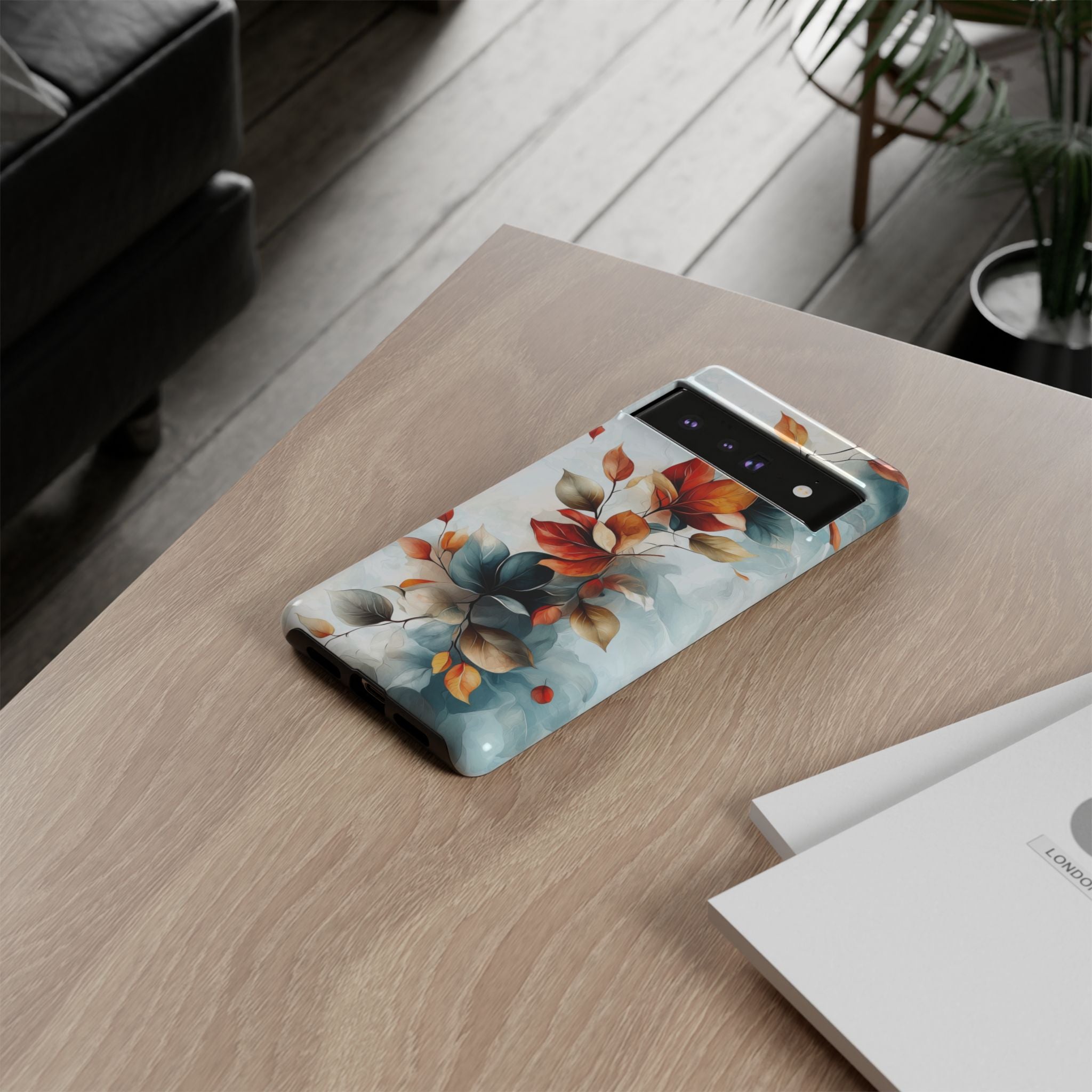 Floral Autumn Leaves Protective Google Pixel Case