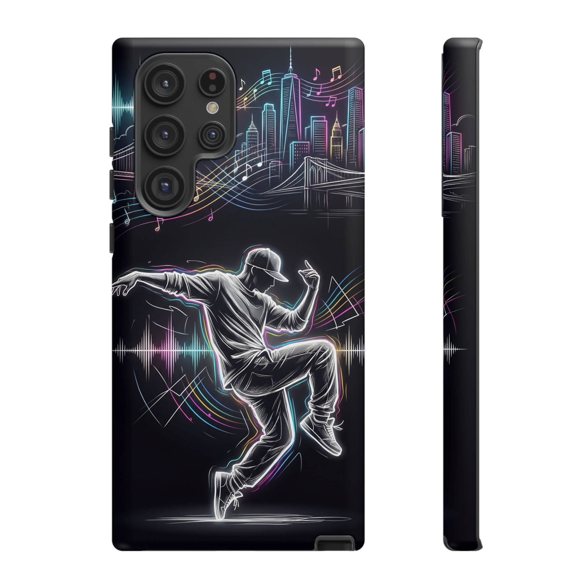 Dancer Neon Skyline Samsung Galaxy Phone Case