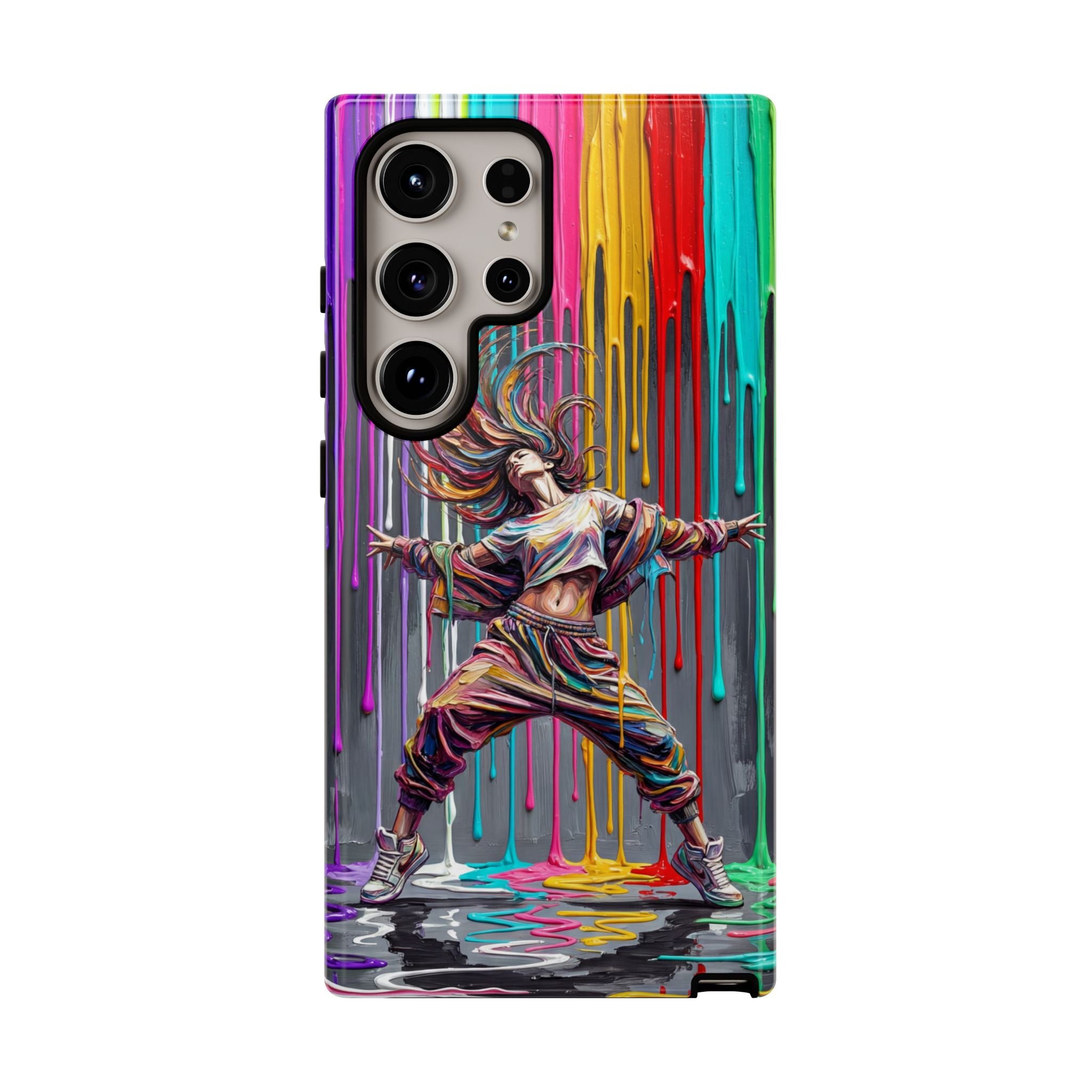 Samsung Galaxy Phone Case | Colorful Street Dance Drip Design