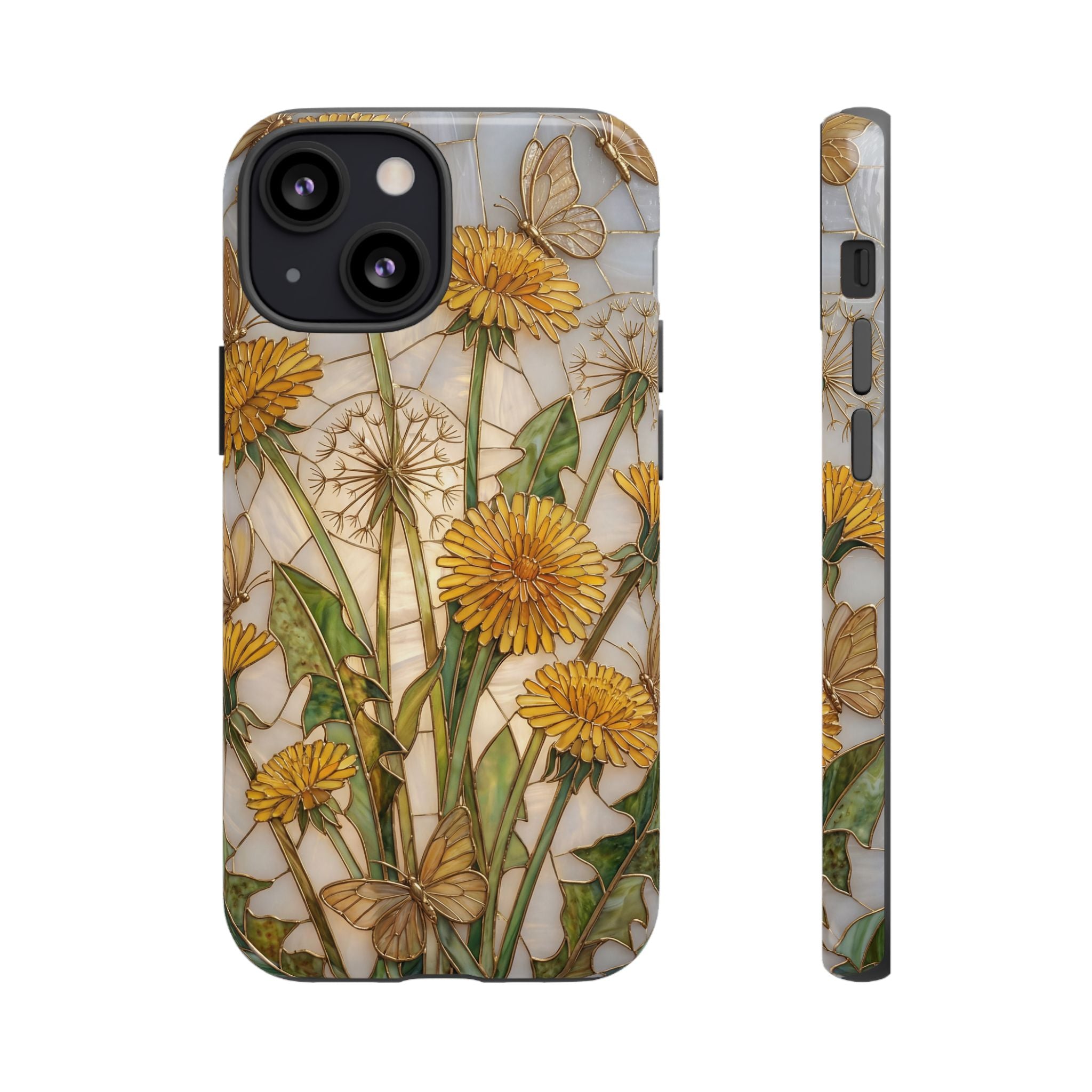 Dandelion Bouquet Tough iPhone Case — Floral Botanical Protective Cover
