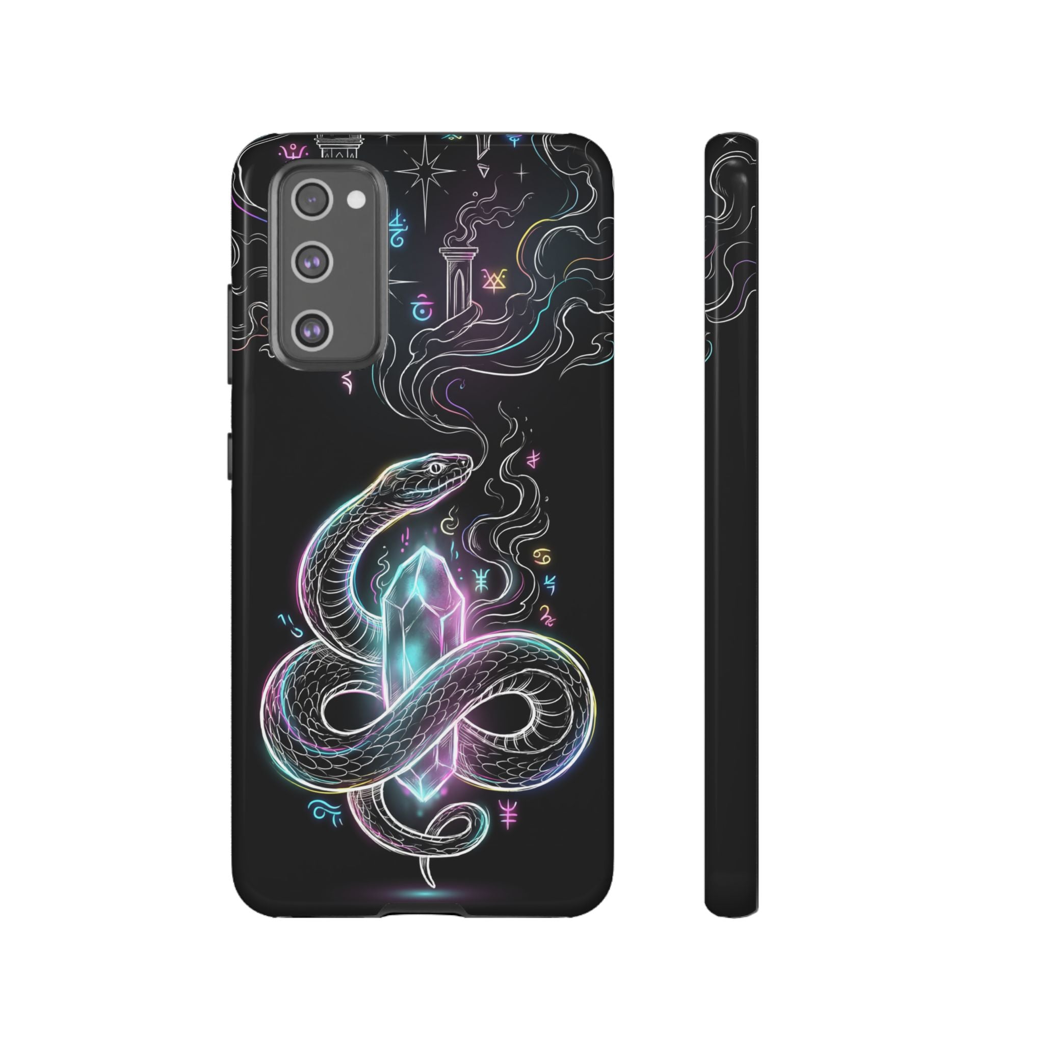 Neon Occult Mystic Snake Crystal Samsung Galaxy Phone Case