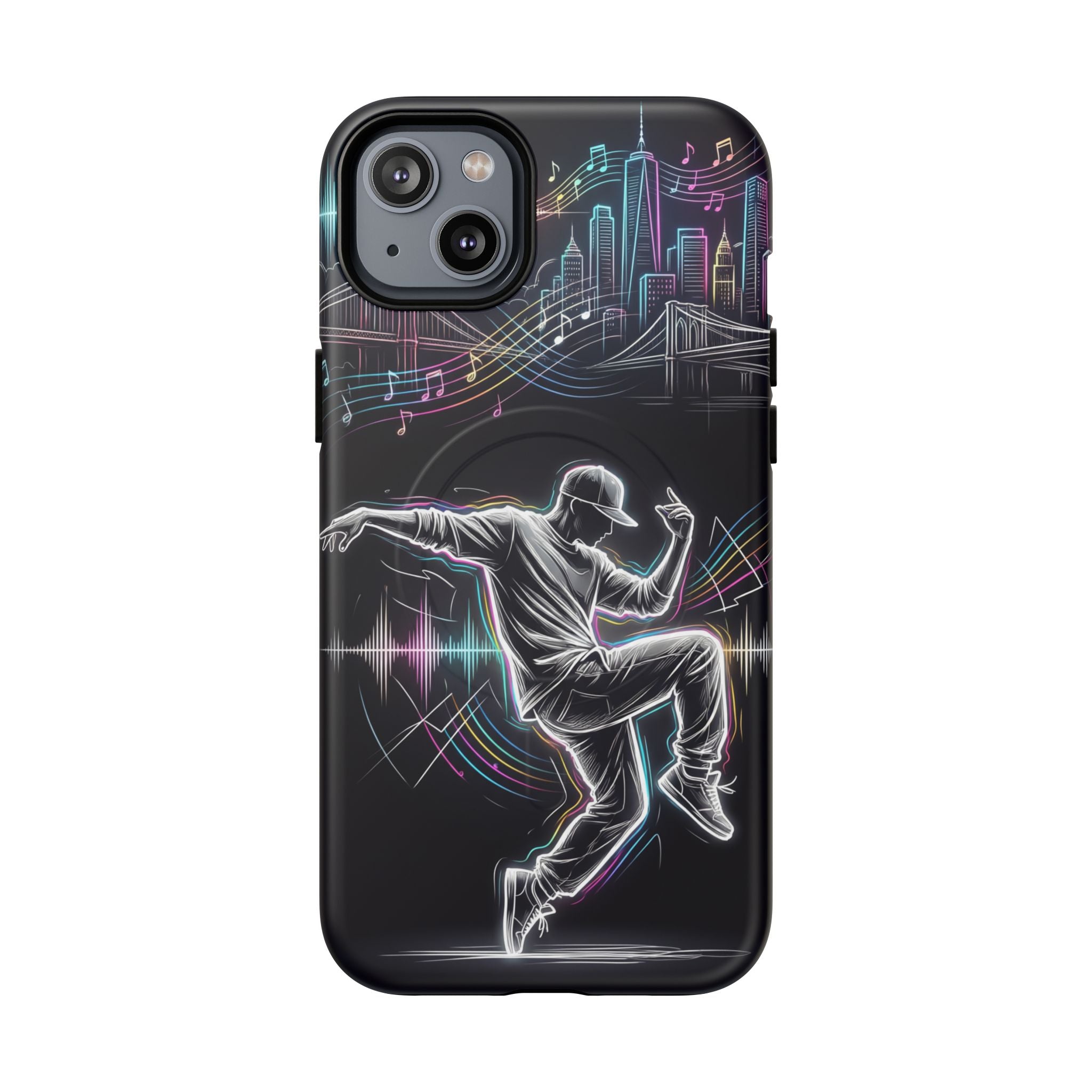 Dancer Neon Skyline MagSafe iPhone Case