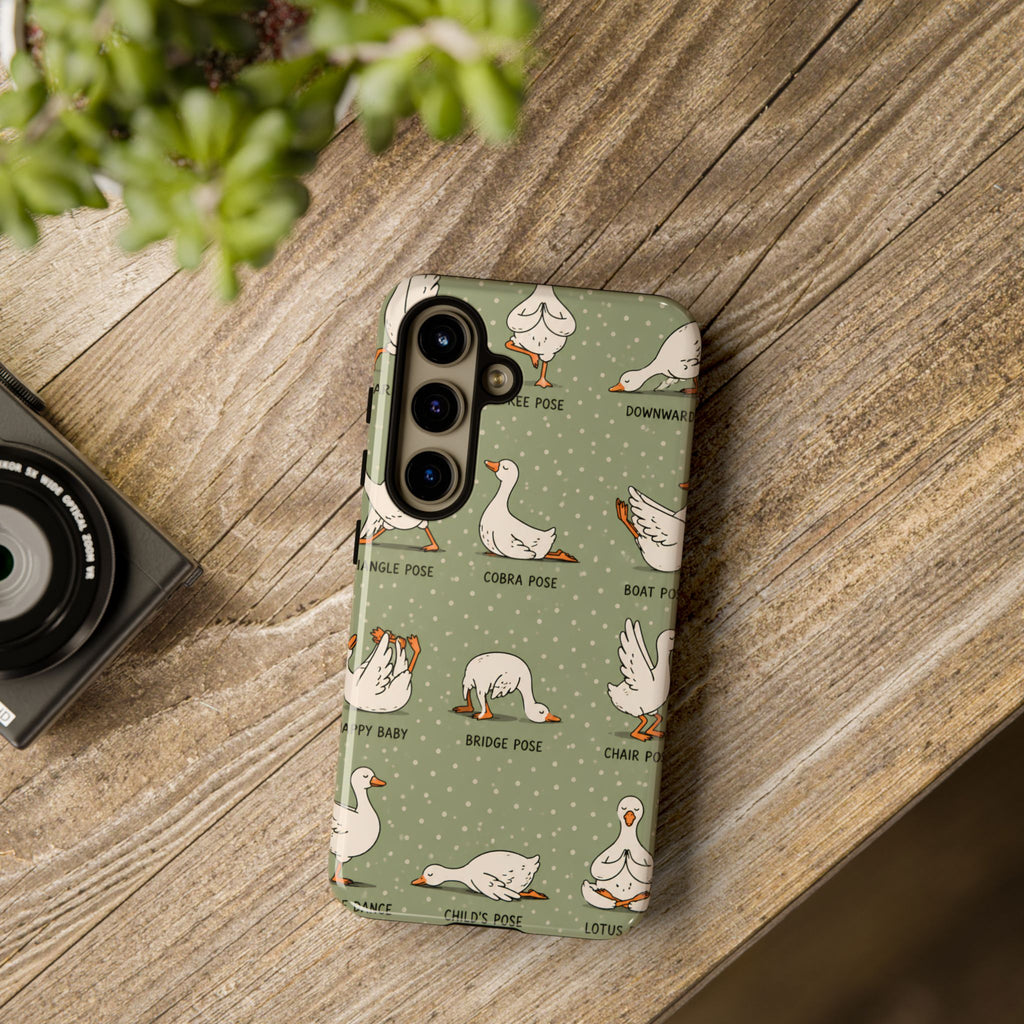 Yoga Goose Samsung Galaxy Phone Case | Funny Goose Yoga Cover