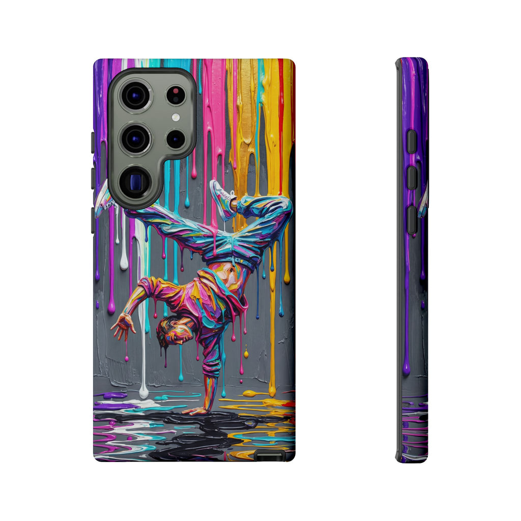 Colorful Breakdancer Graffiti Tough Samsung Galaxy Phone Case