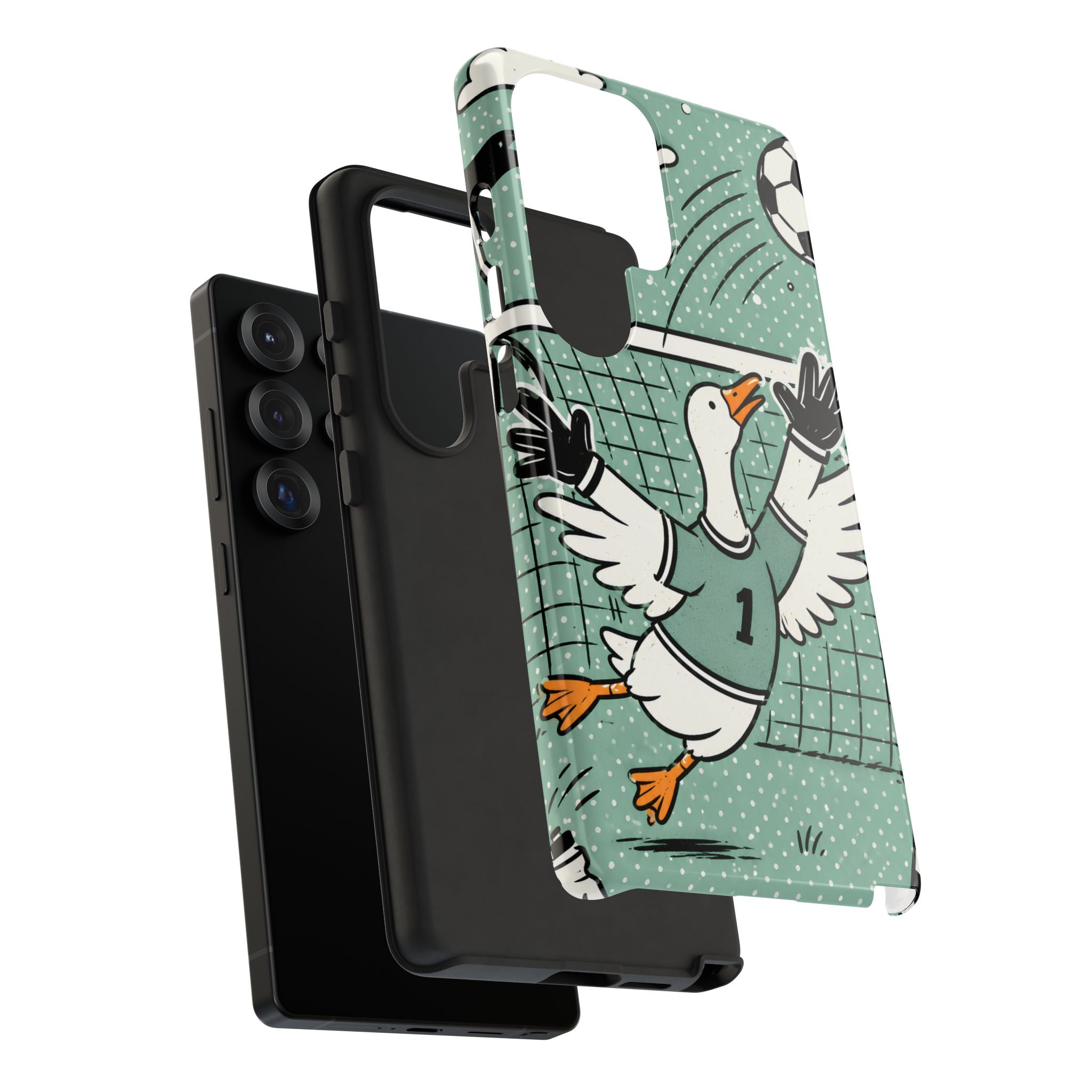 Goalkeeper Goose Samsung Galaxy Phone Case | Funny Soccer Bird Cover