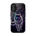 Neon Wolf MagSafe iPhone Case | Mystic Glow Protective Tough Case