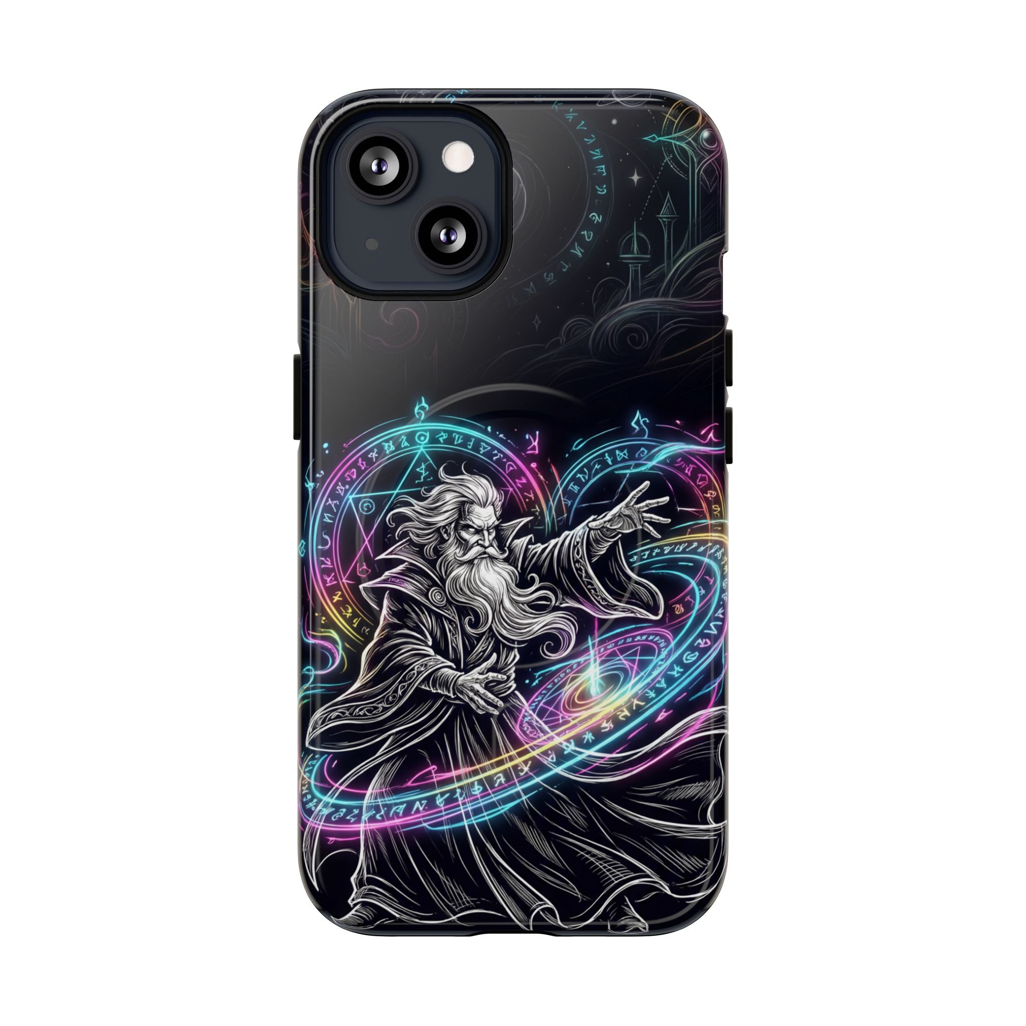Neon Spell Art Wizard Magic MagSafe iPhone Case