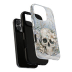 Gothic Skull iPhone Case | Winter Floral iPhone Case