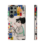 Cute Chef Pig Samsung Galaxy Phone Case | Quirky Cartoon Kitchen Art Tough Case