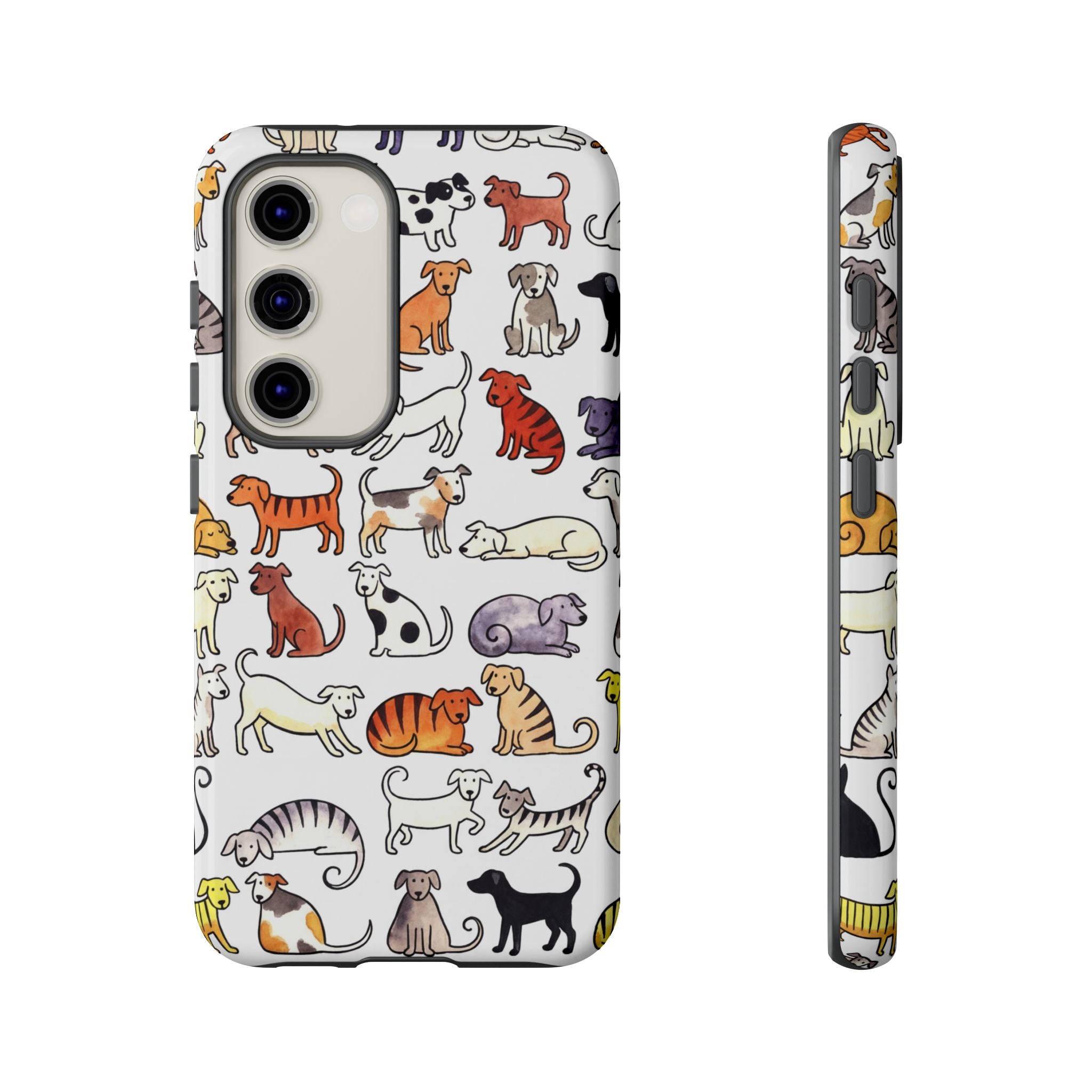 Dog Pattern Samsung Galaxy Case | Cute Colourful Dogs