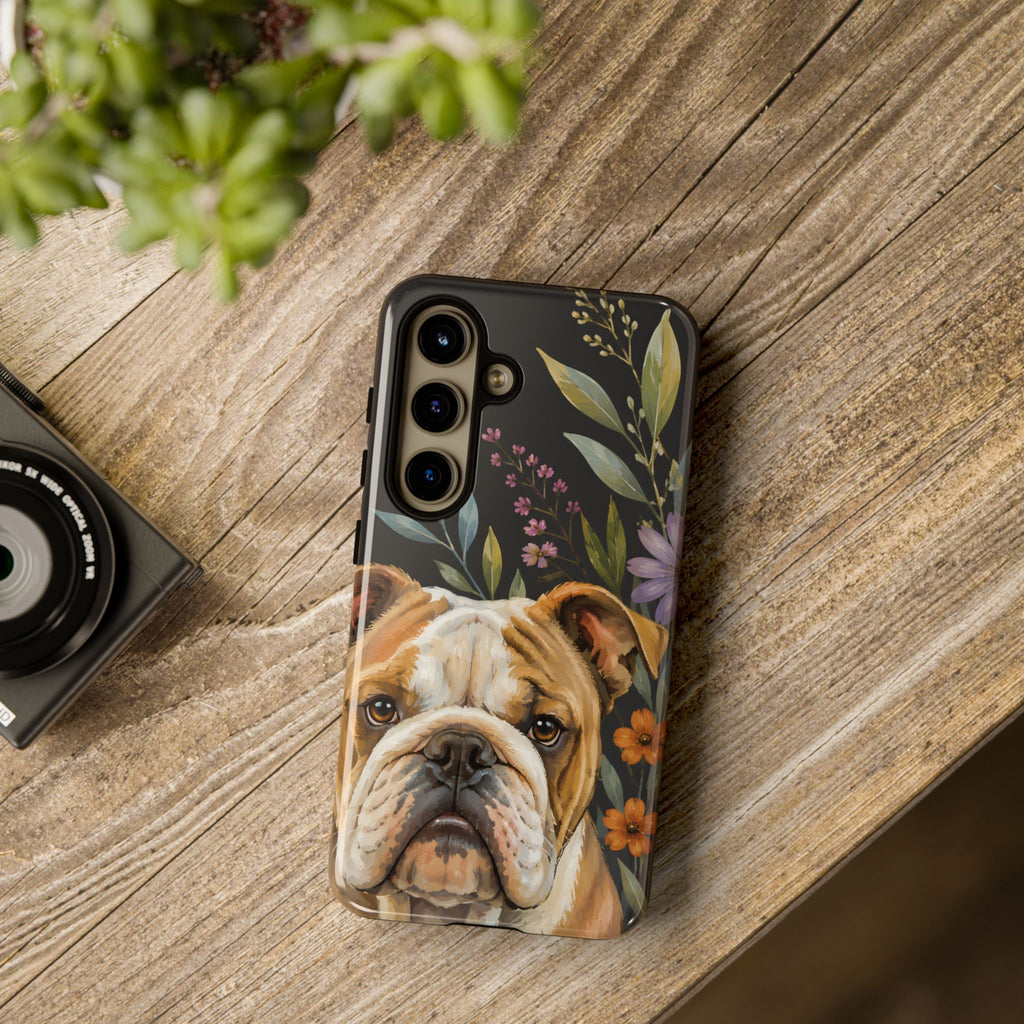 English Bulldog Samsung Galaxy Phone Case | Bulldog Dog Art Cover